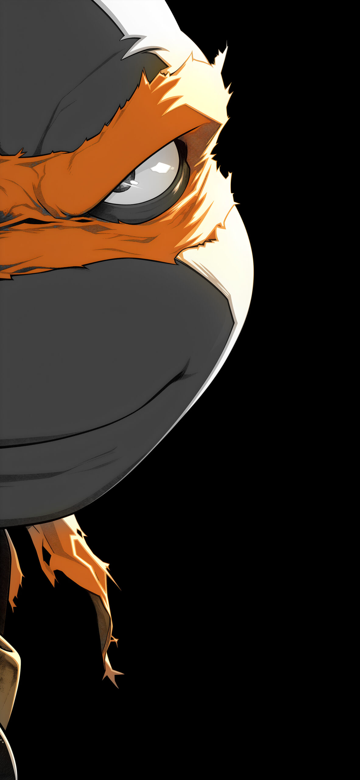 TMNT Michelangelo Cool Black Wallpaper