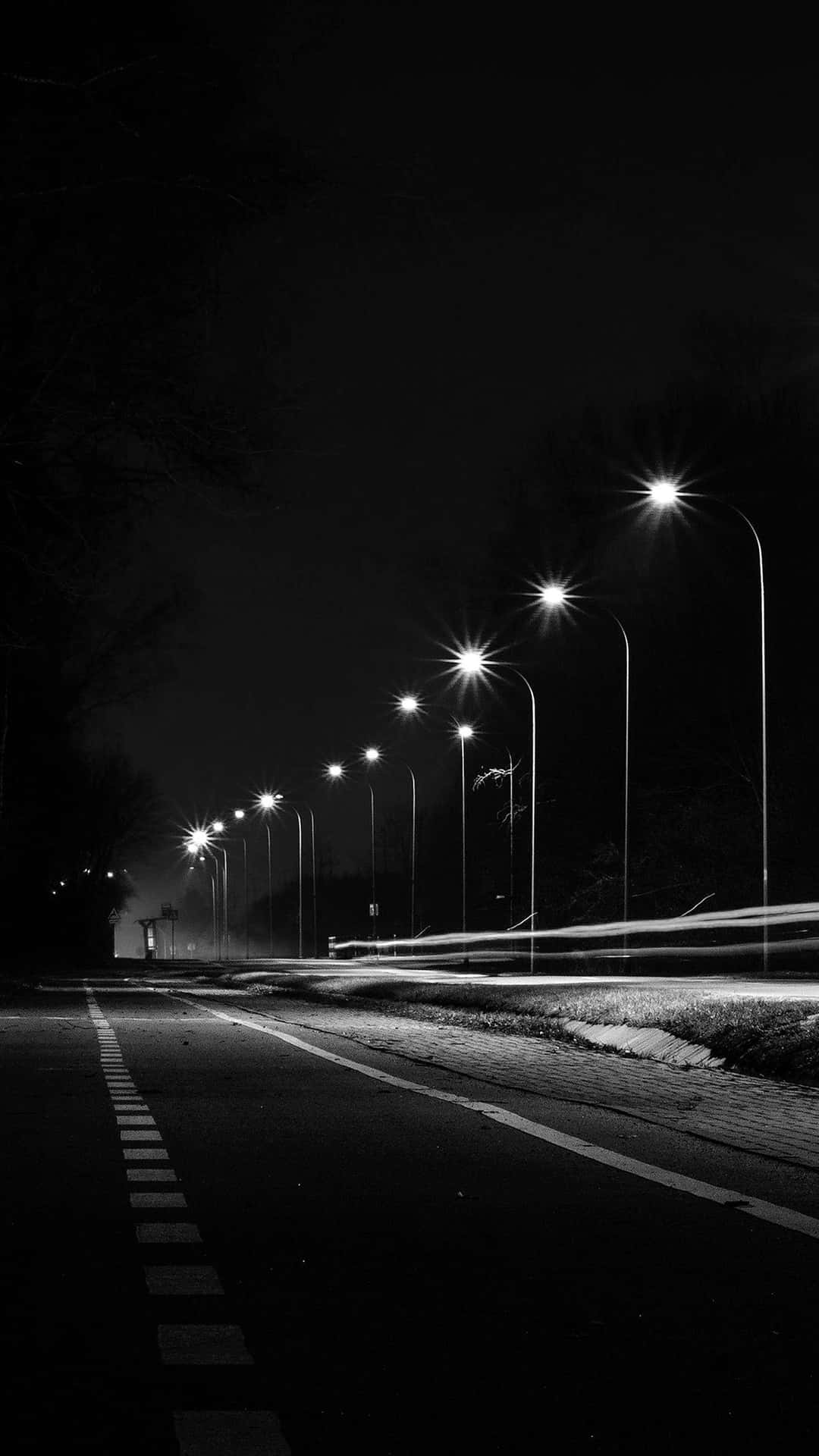 Black And White Street Wallpaper