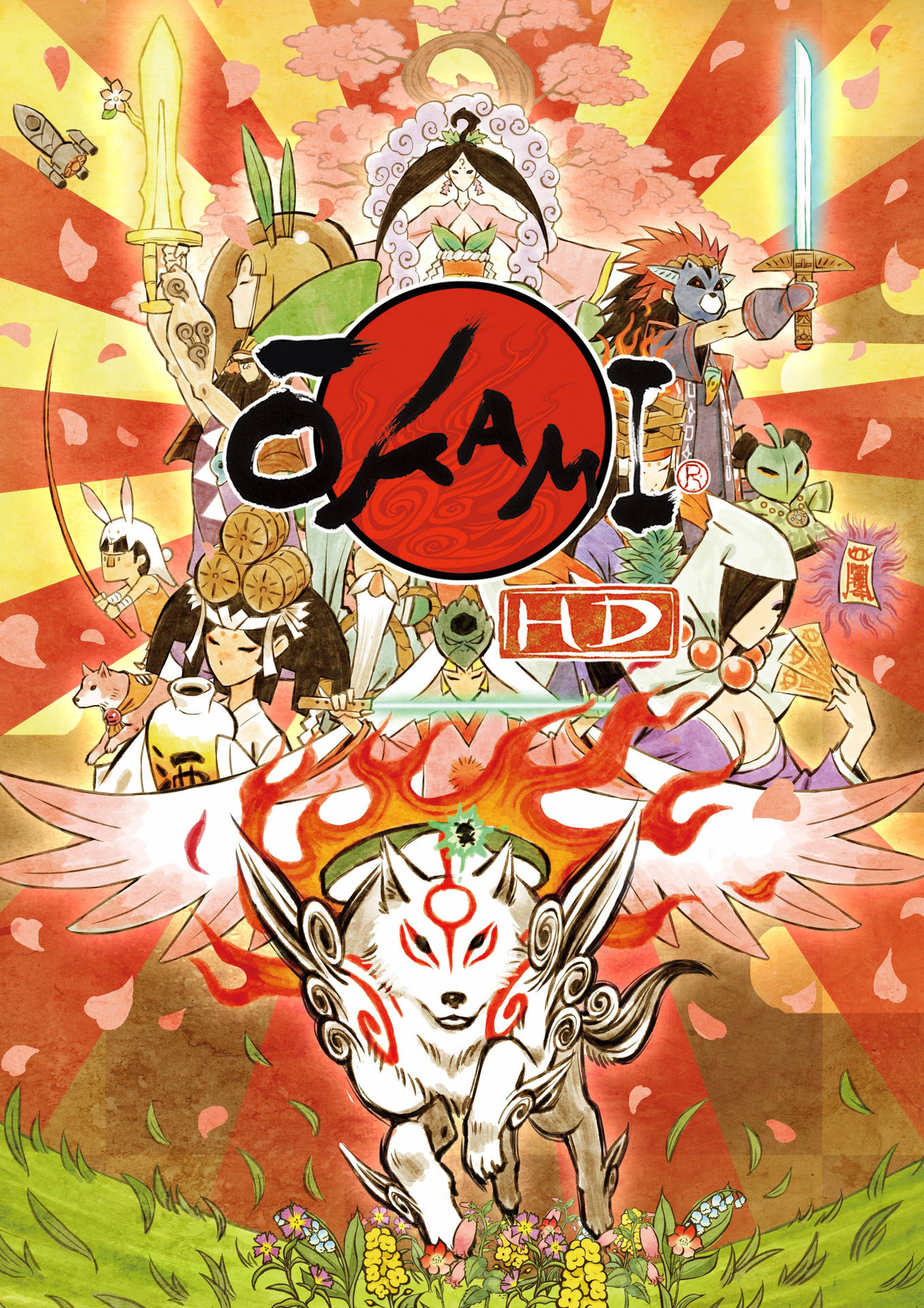 Okami HD Game Poster Phone Wallpaper