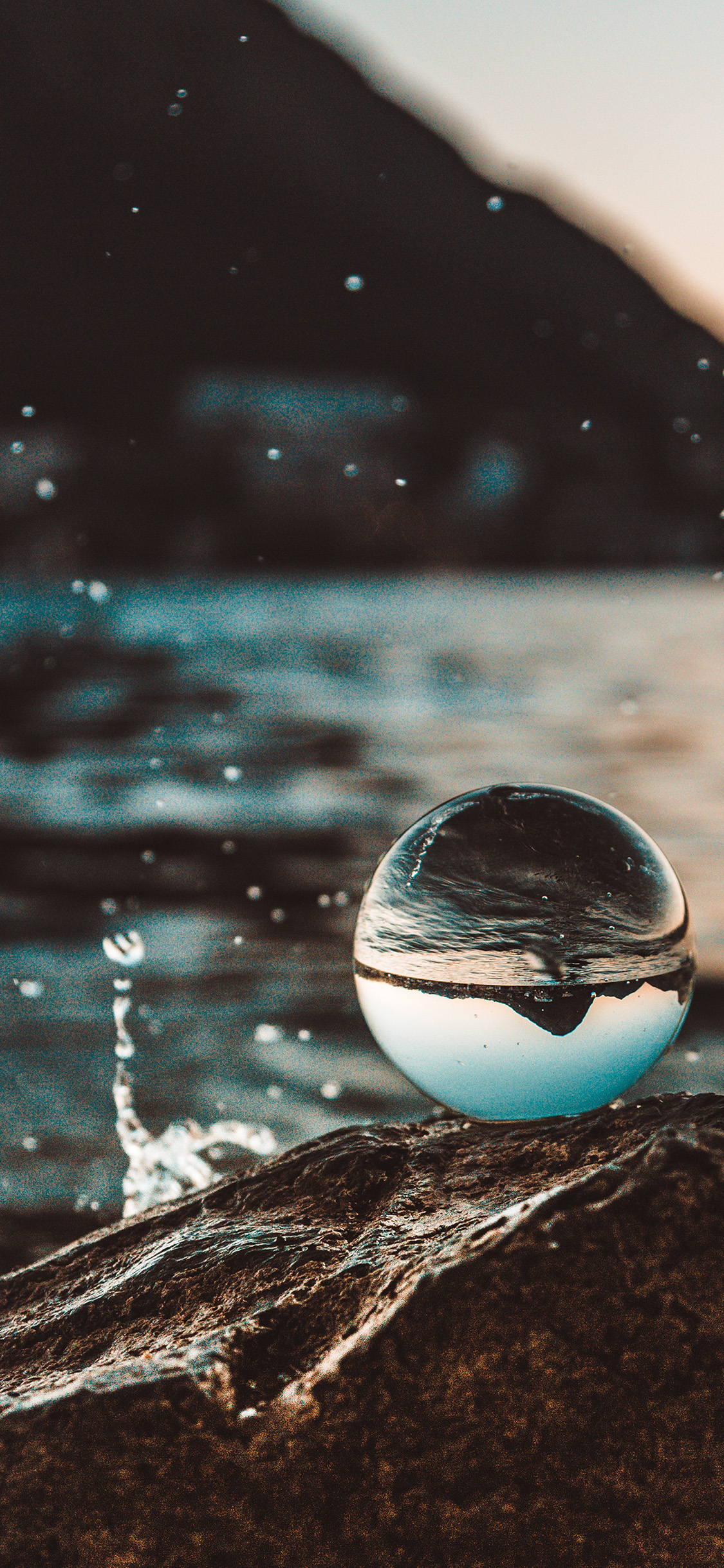 Nature Sea Water Drop Photo Sunset