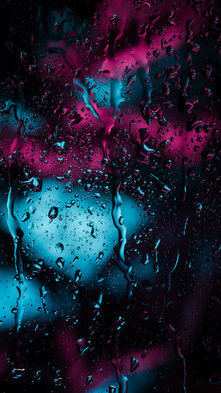 Download wallpaper 750x1334 water drops