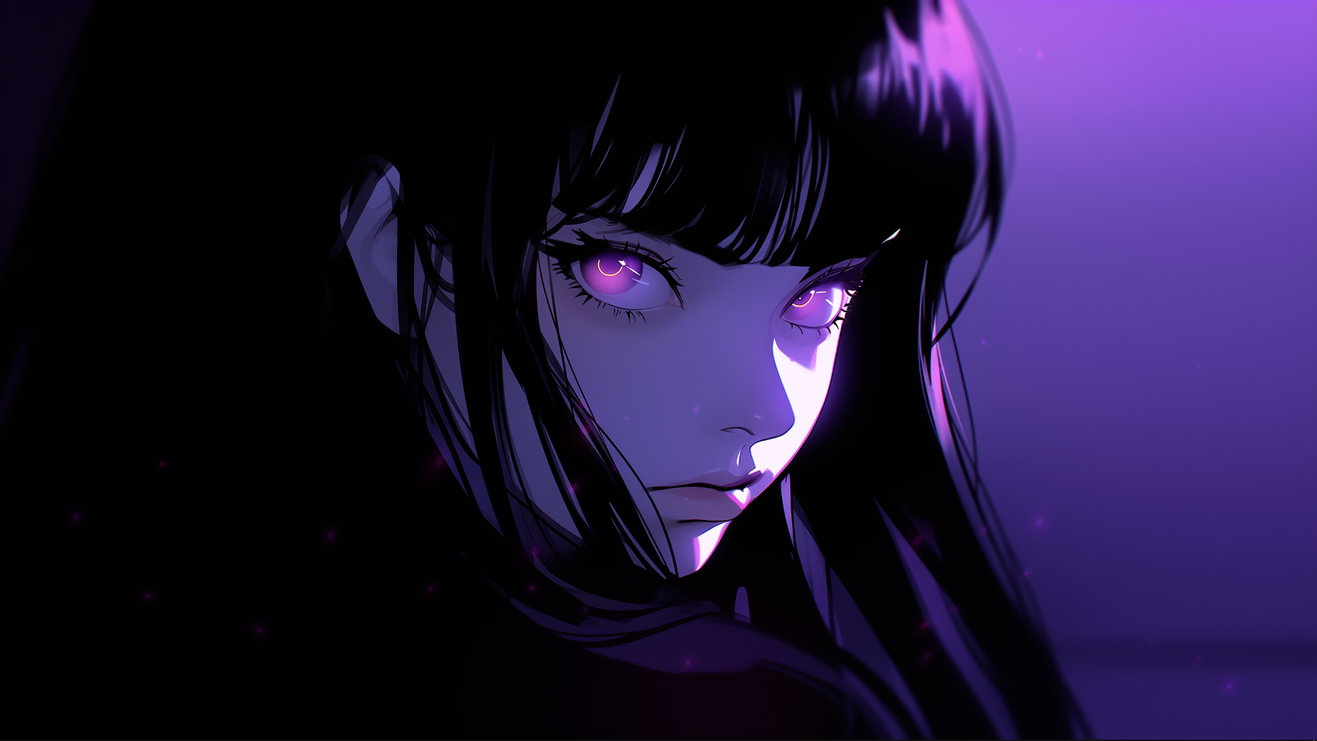Purple Eyes Wallpaper