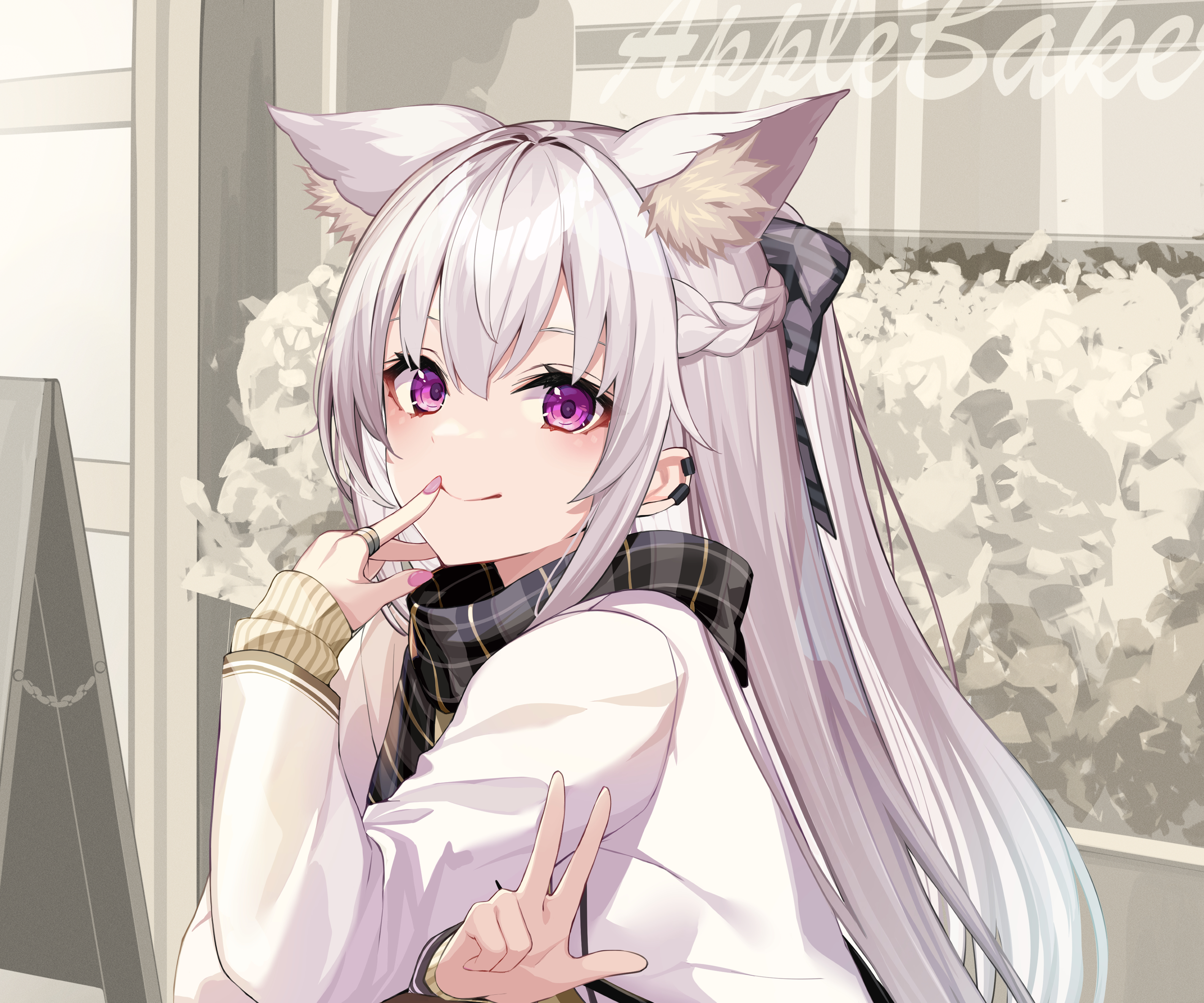 White Hair Anime Girl Anime Girl