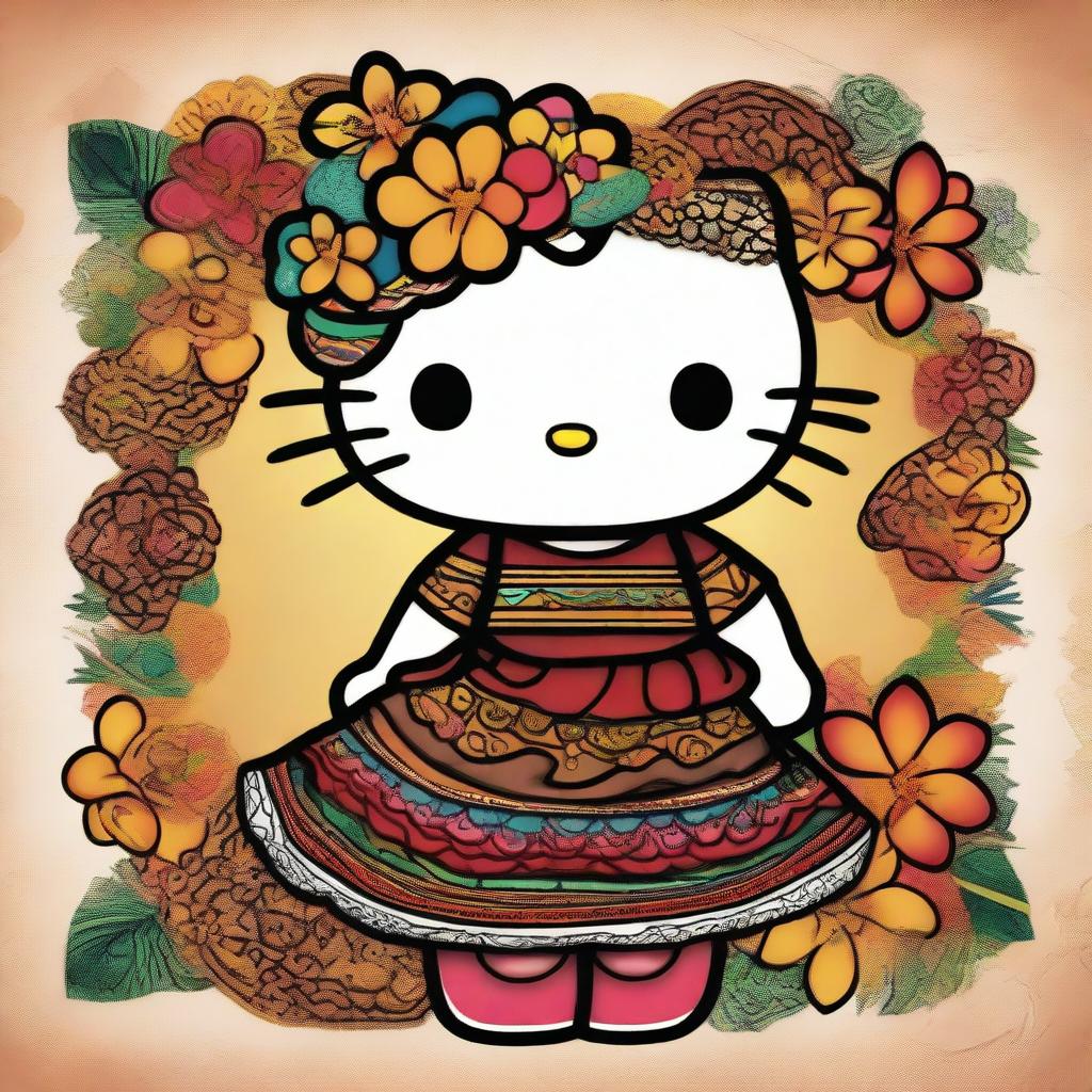 Mosaic Magic: Hello Kitty's Cultural Fusion