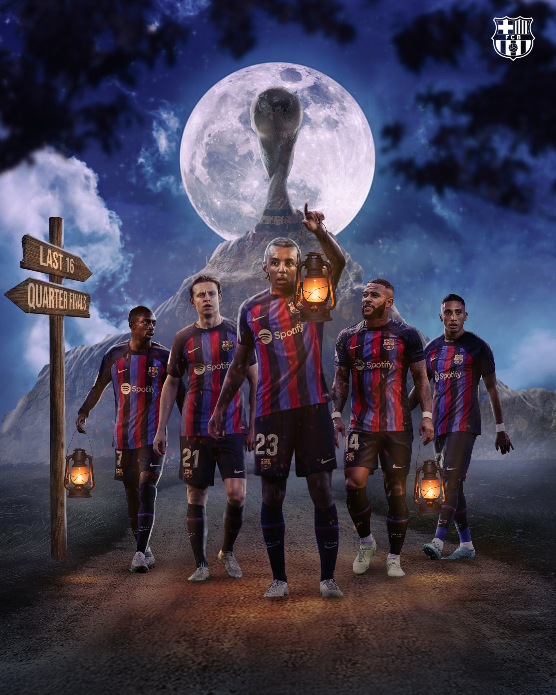 Barcelona Football Best Player's Poster