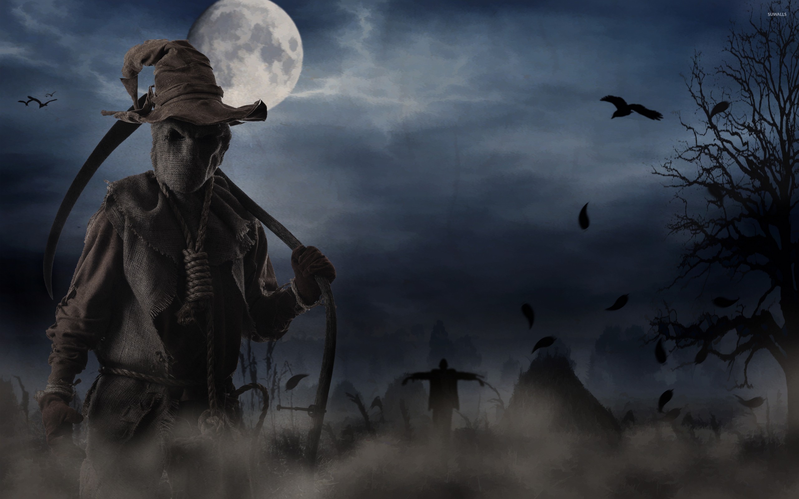 Scary scarecrow wallpaper
