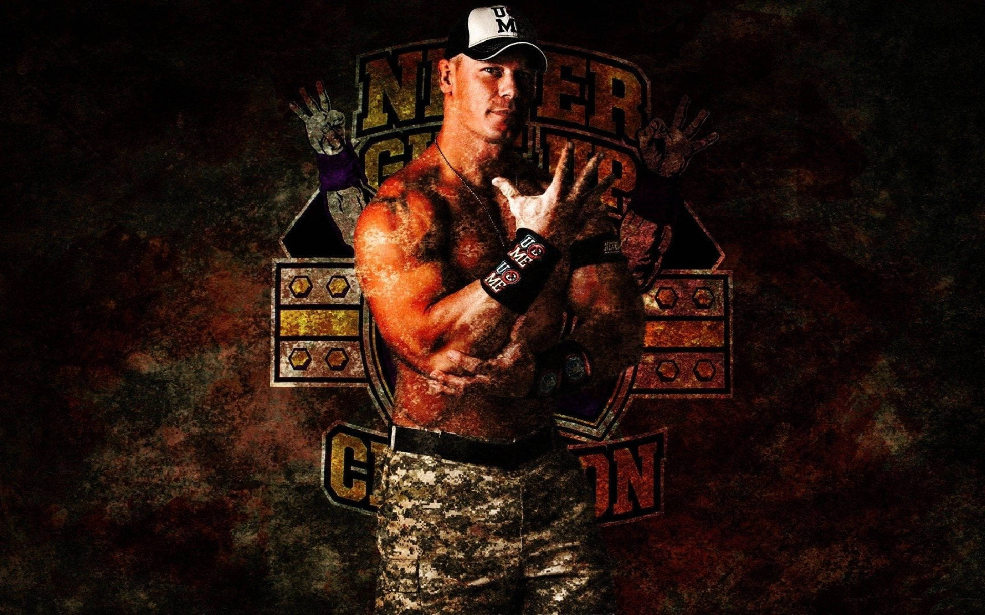 Wwe Superstar John Cena Grunge Cover