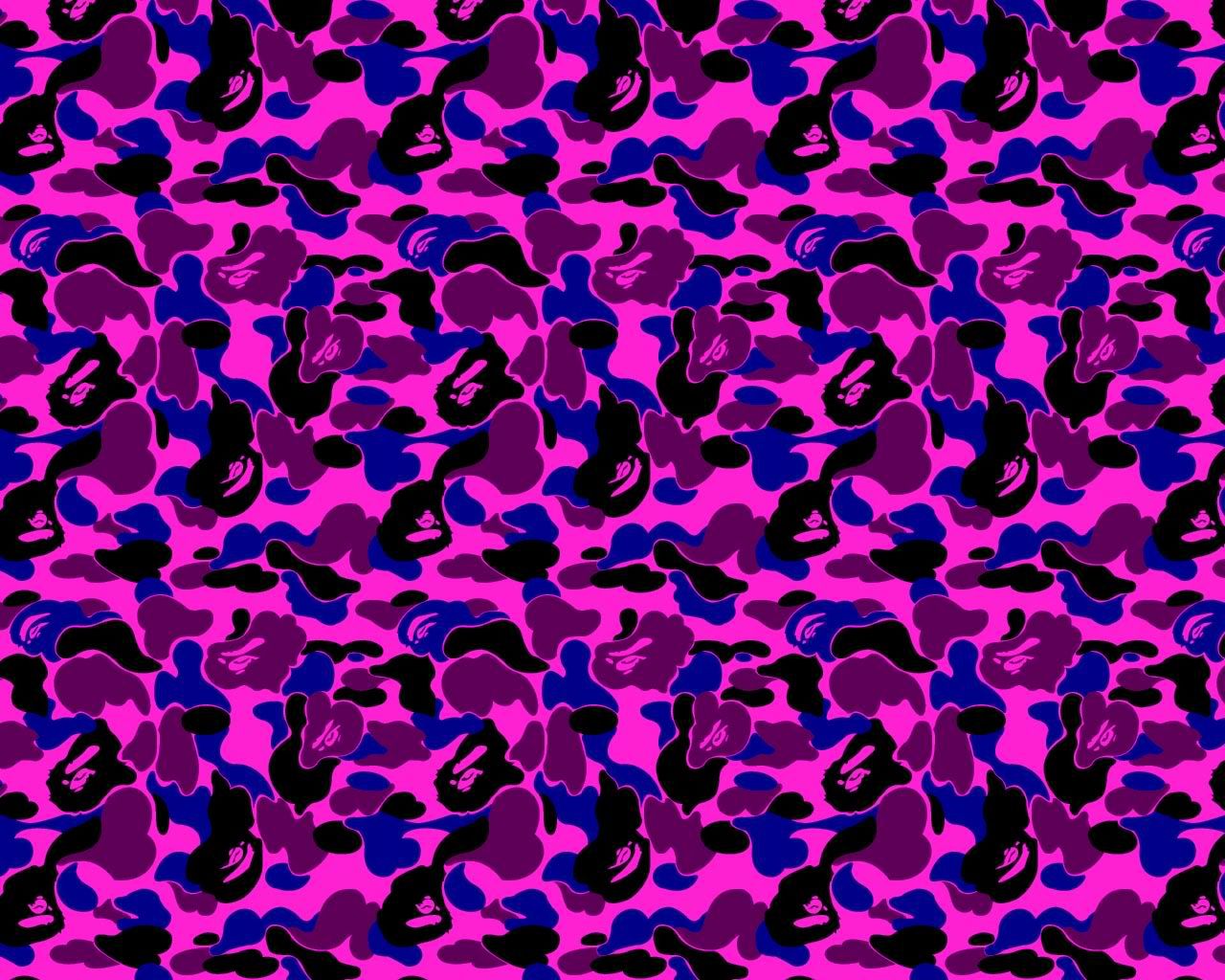 A Bathing Ape Camo Wallpaper Image