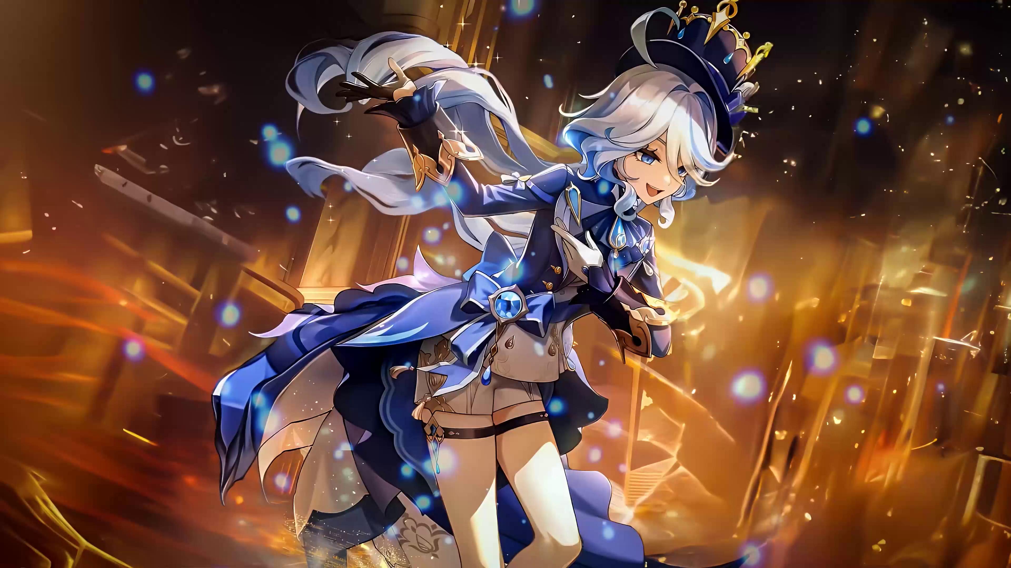 Furina: Golden Elegance Live Wallpaper