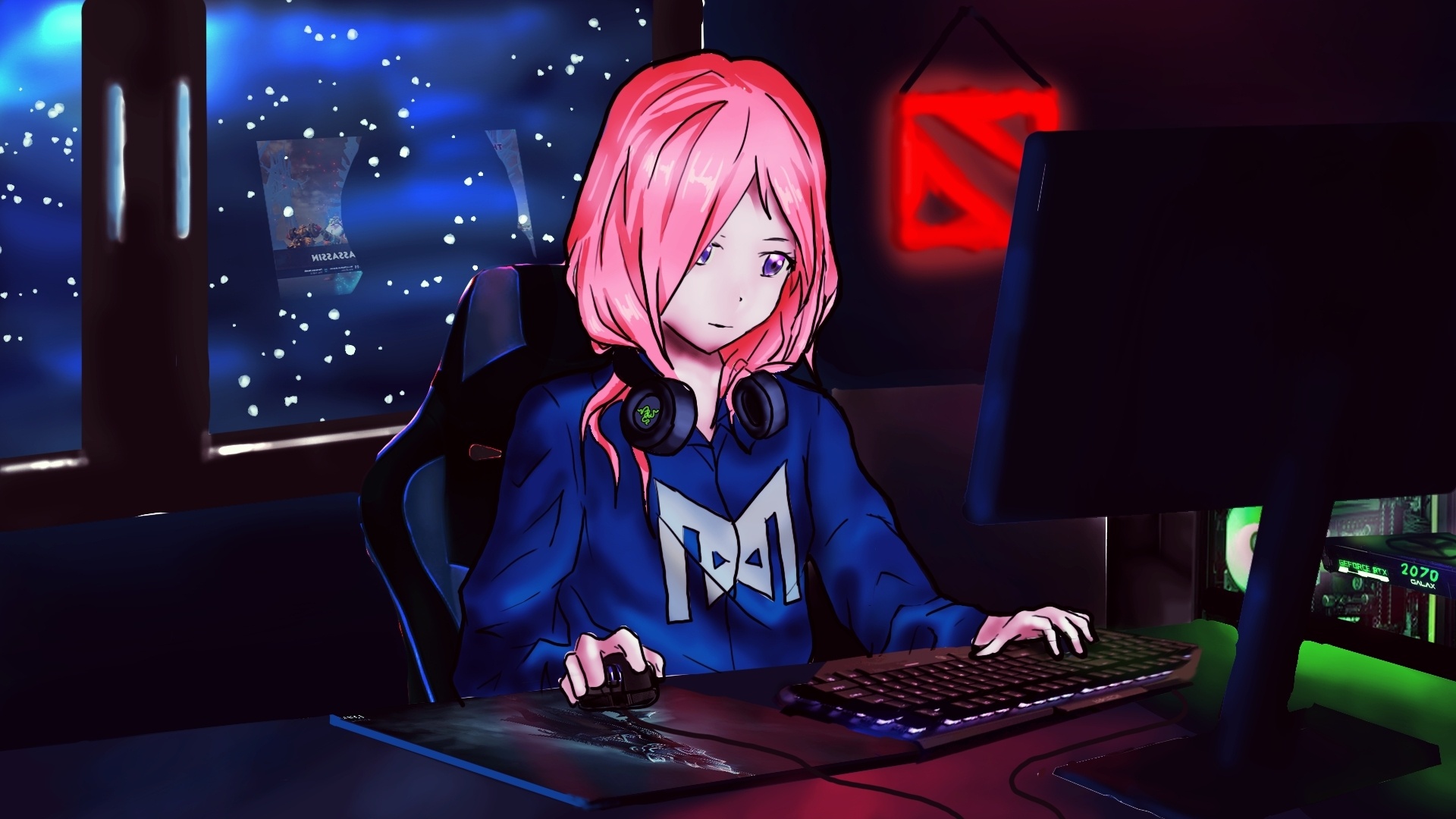 Gamer Girl Wallpaper
