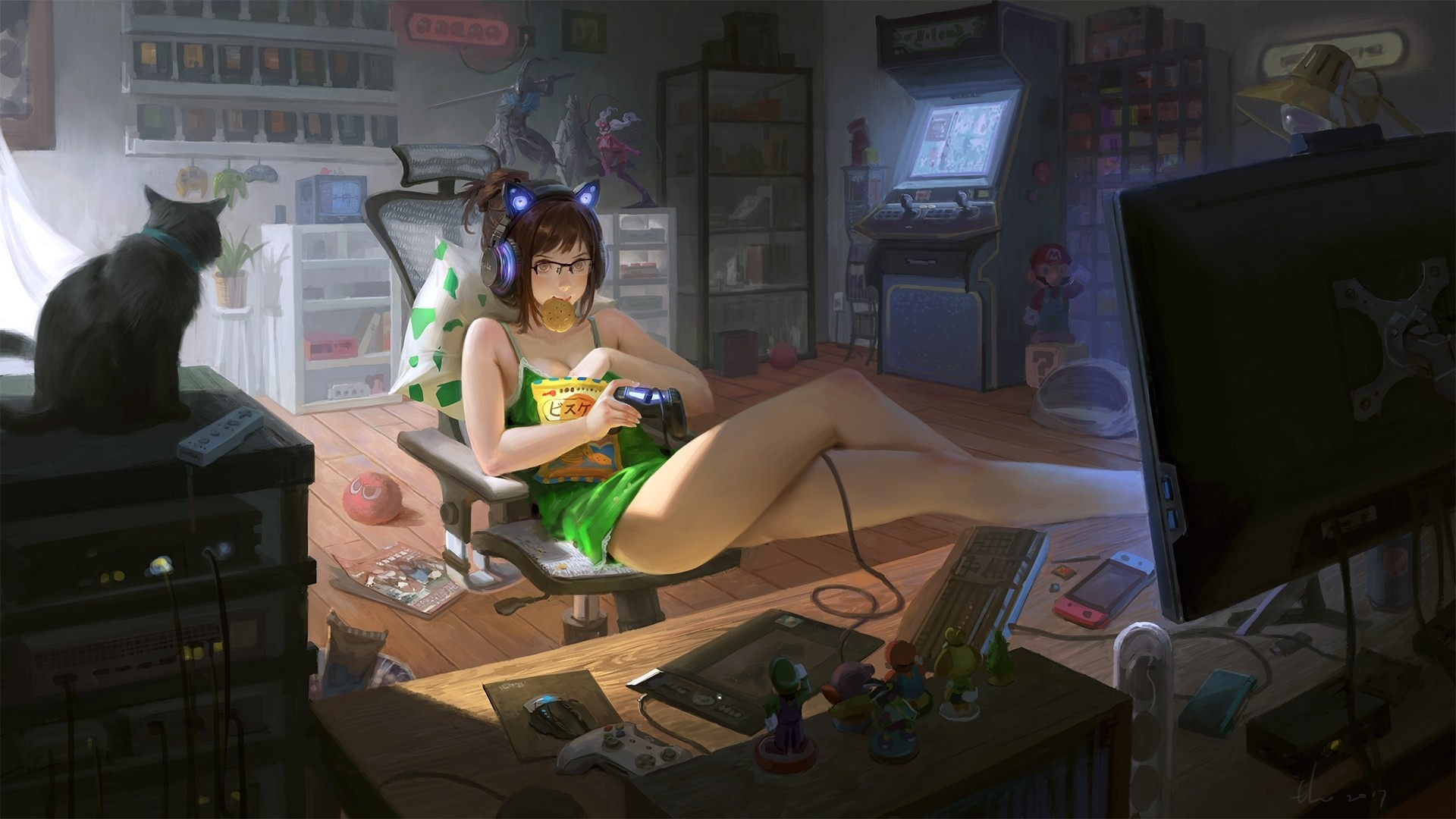 Gamer Girl Wallpaper