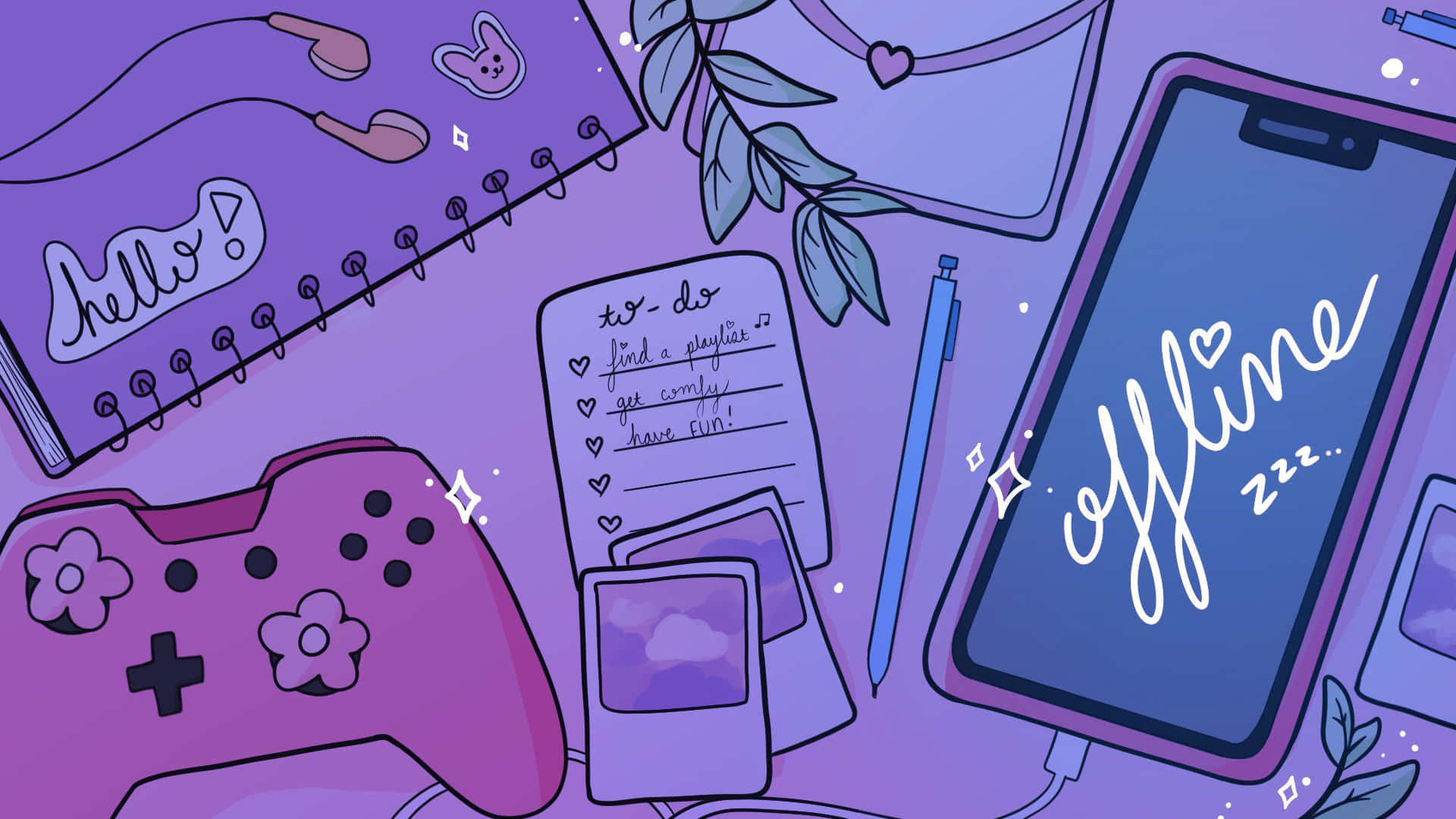 Download Gamer Girl Aesthetic Desk