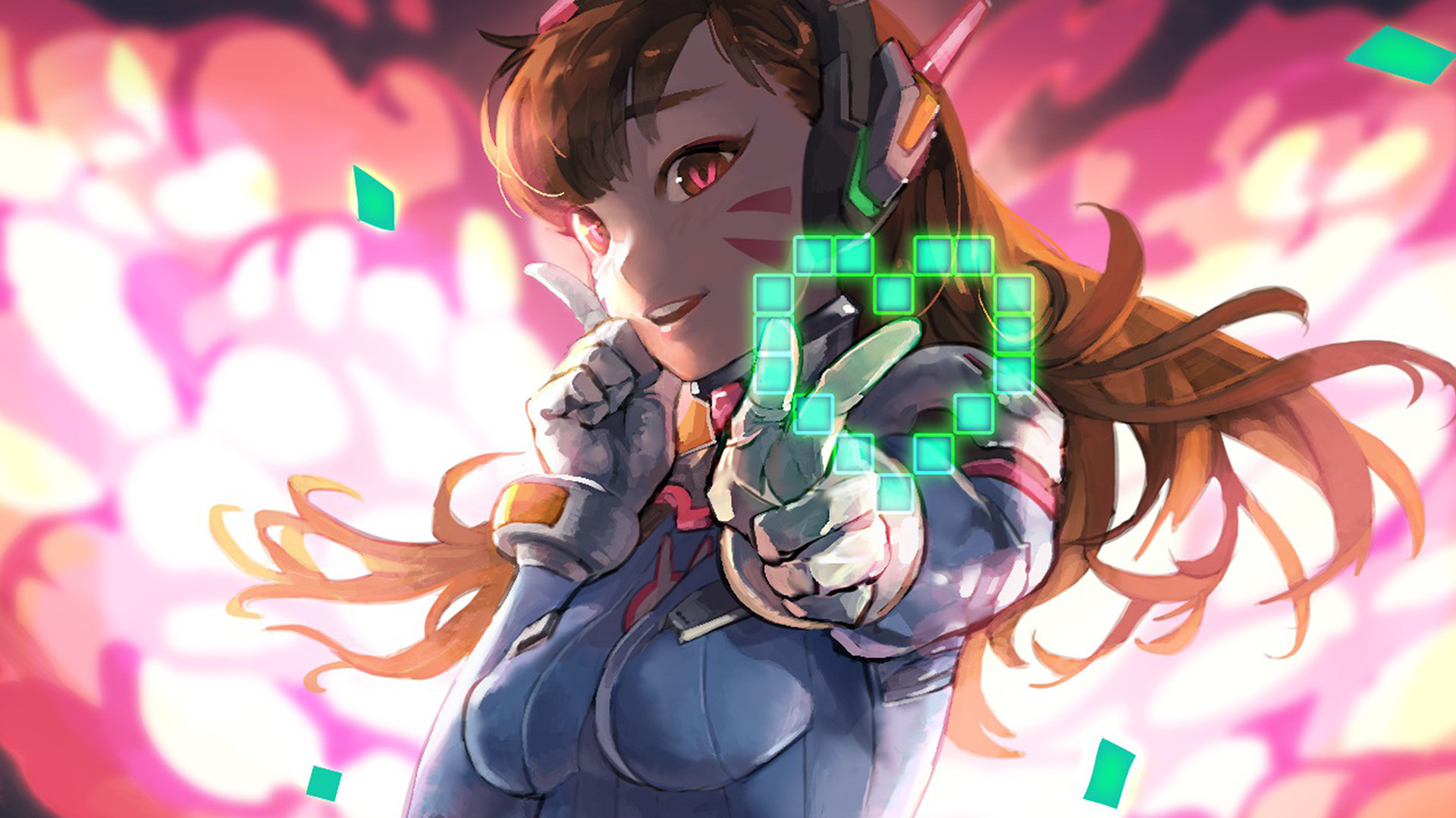 Diva Girl Anime Game Overwatch Art