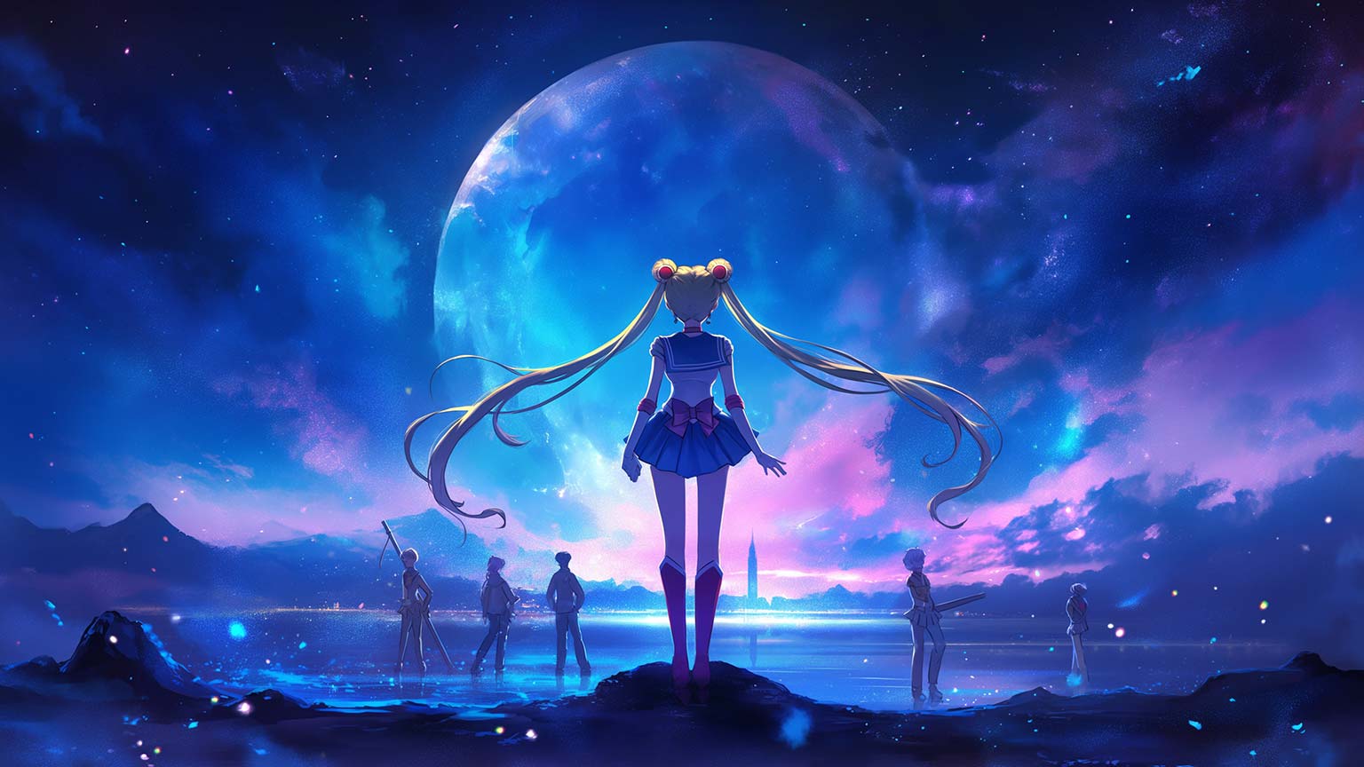 Sailor Moon Cosmic Team Desktop