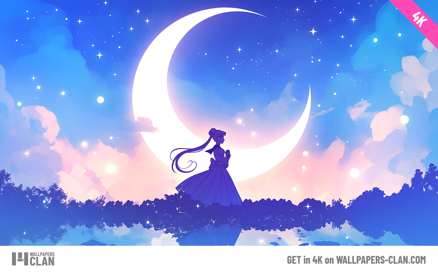 Sailor Moon Aesthetic Moon Silhouette