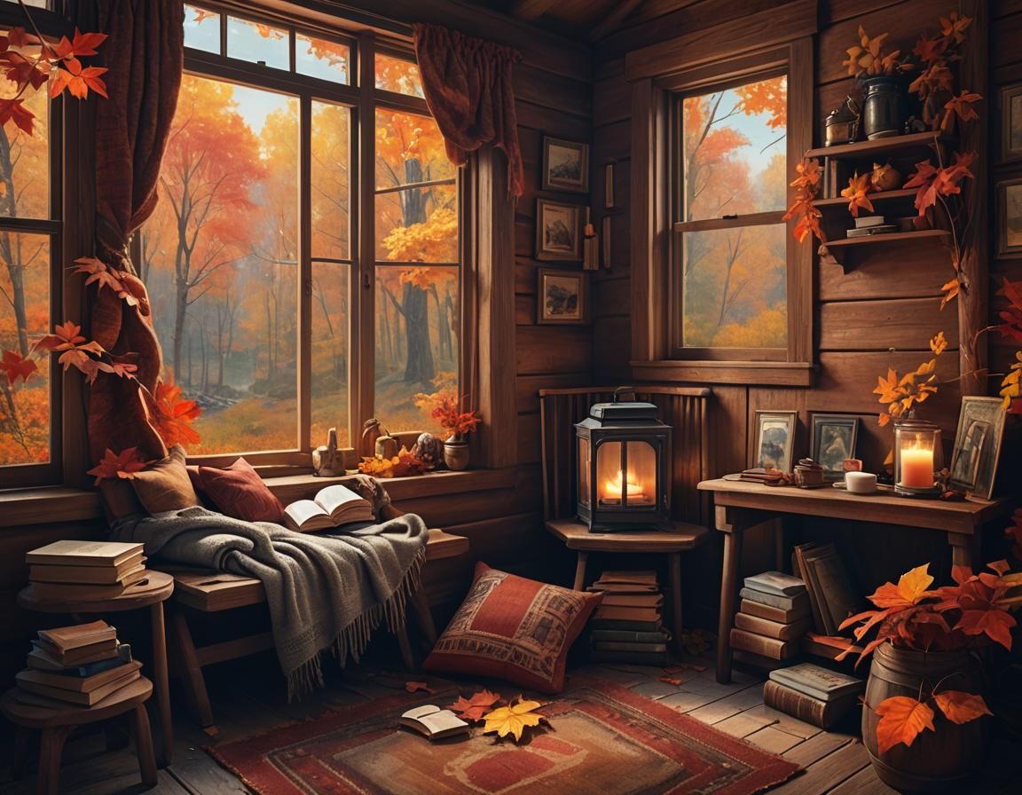 Cozy reading nook