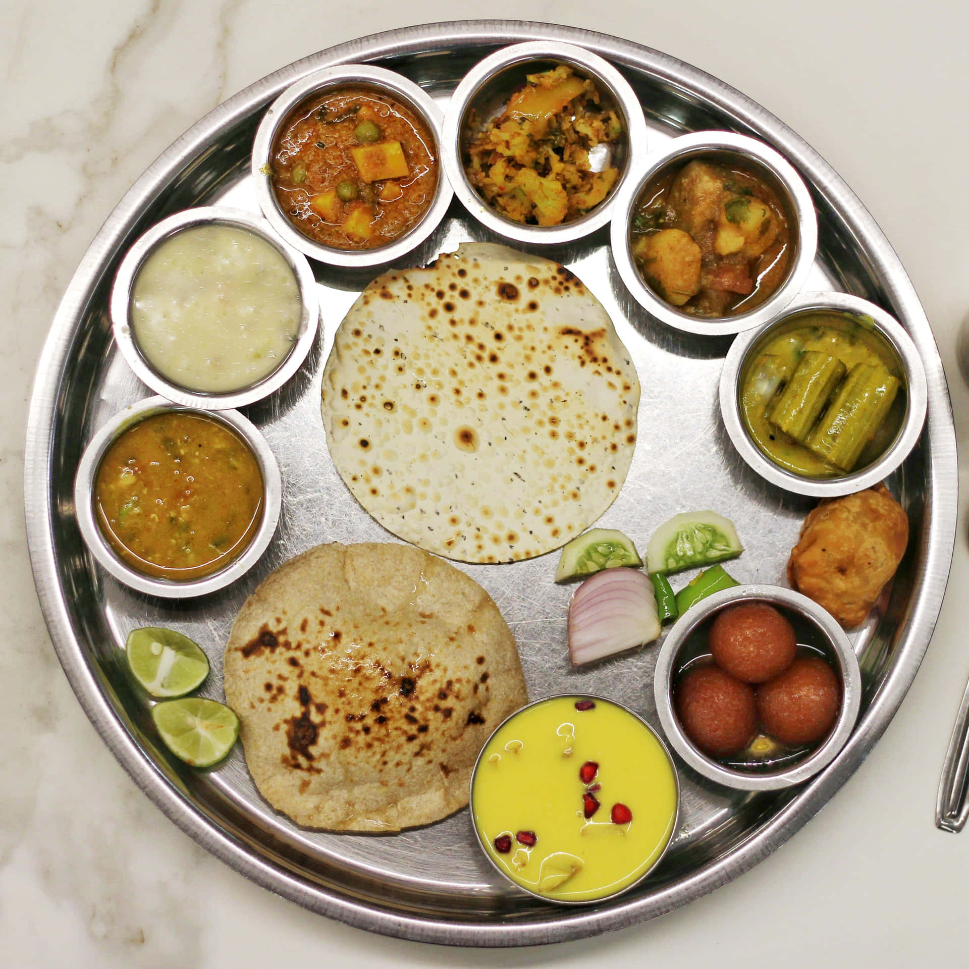 Download Indian Vegetarian Thali Meal