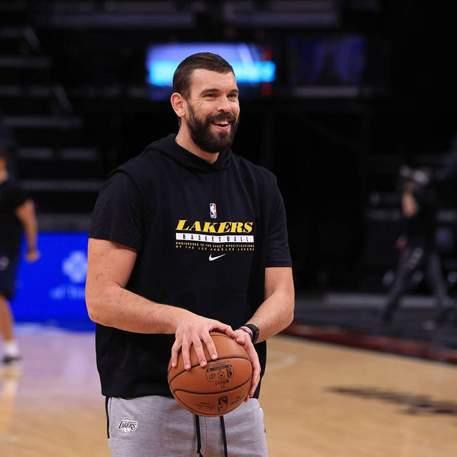 Download Free Lakers Marc Gasol Warm Up