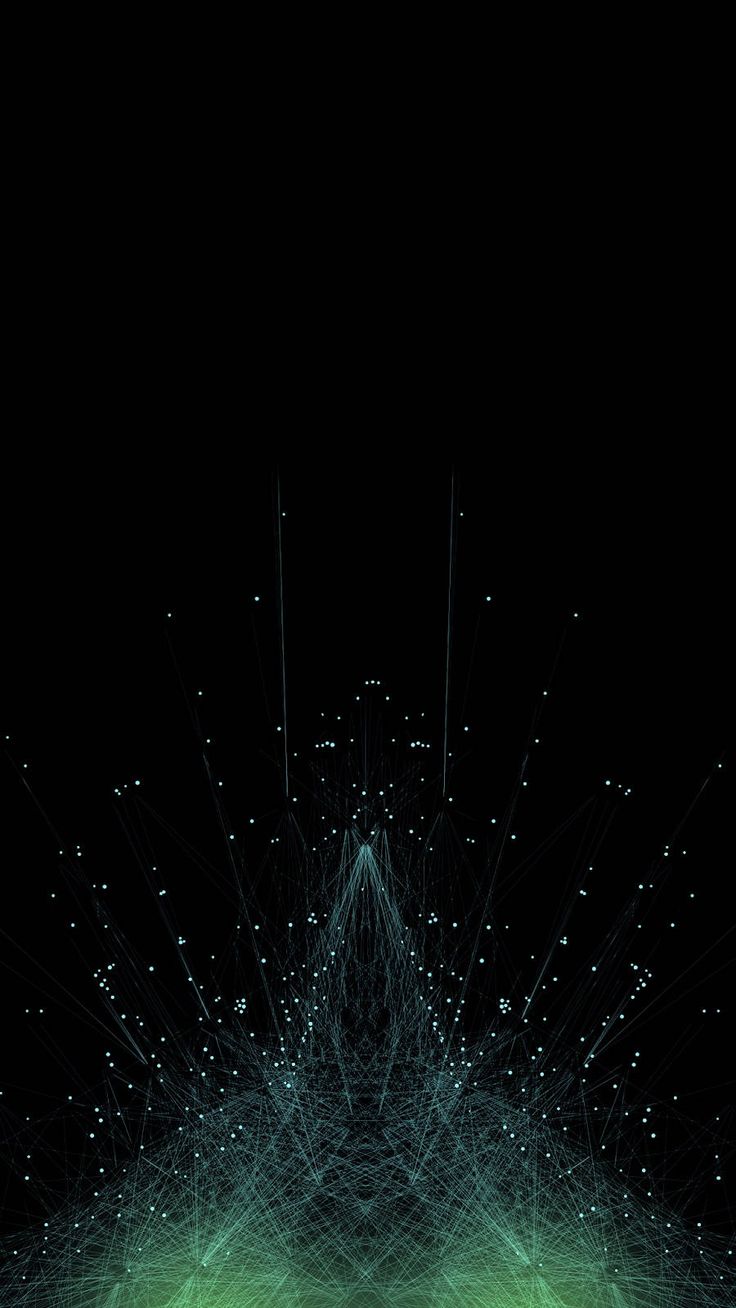 Green Particles Wallpaper. Wallpaper