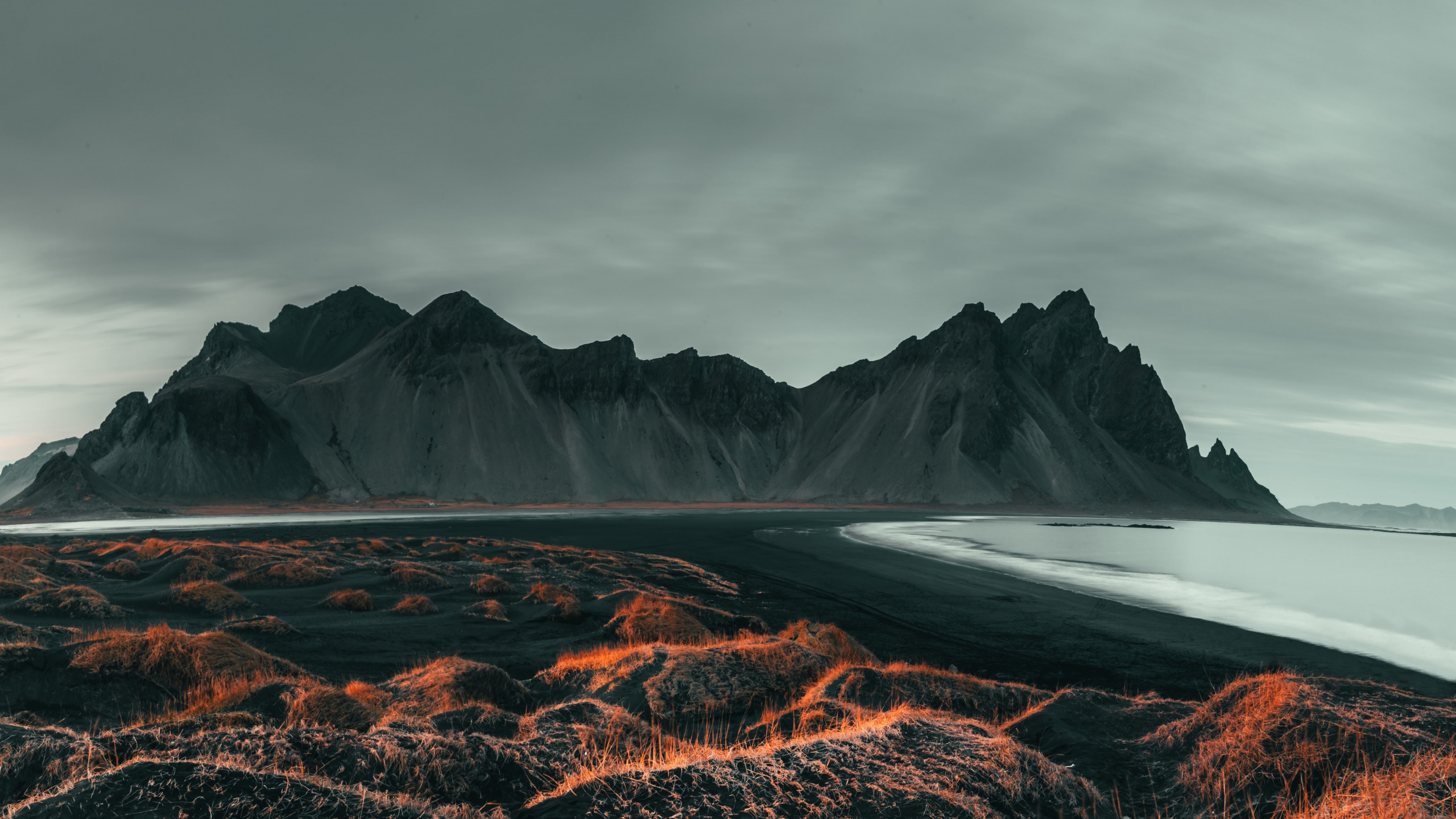 Beach Wallpaper 4K, Rocks, Seashore, Landscape, 5K
