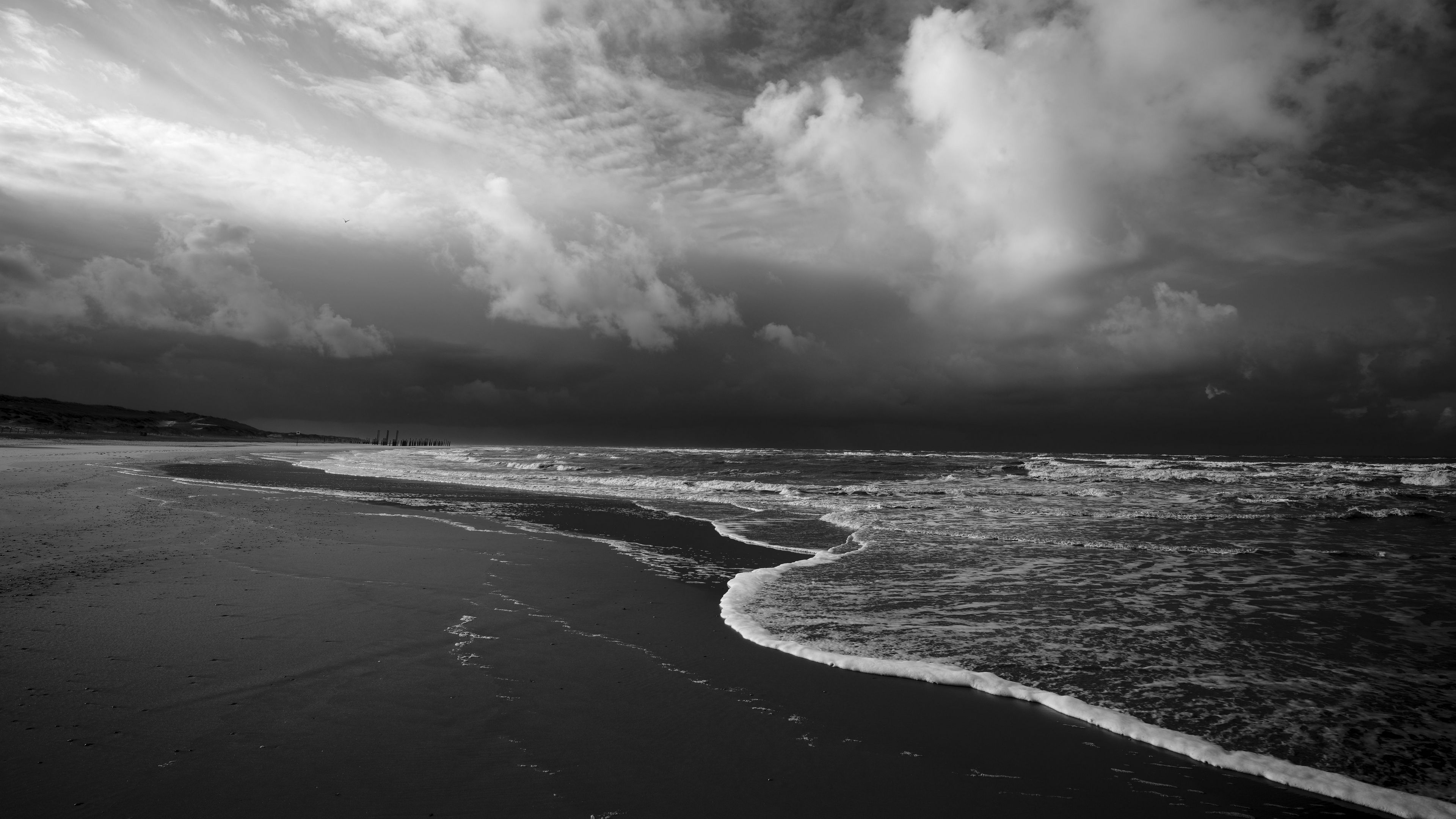 Download wallpaper 3840x2160 beach, sea