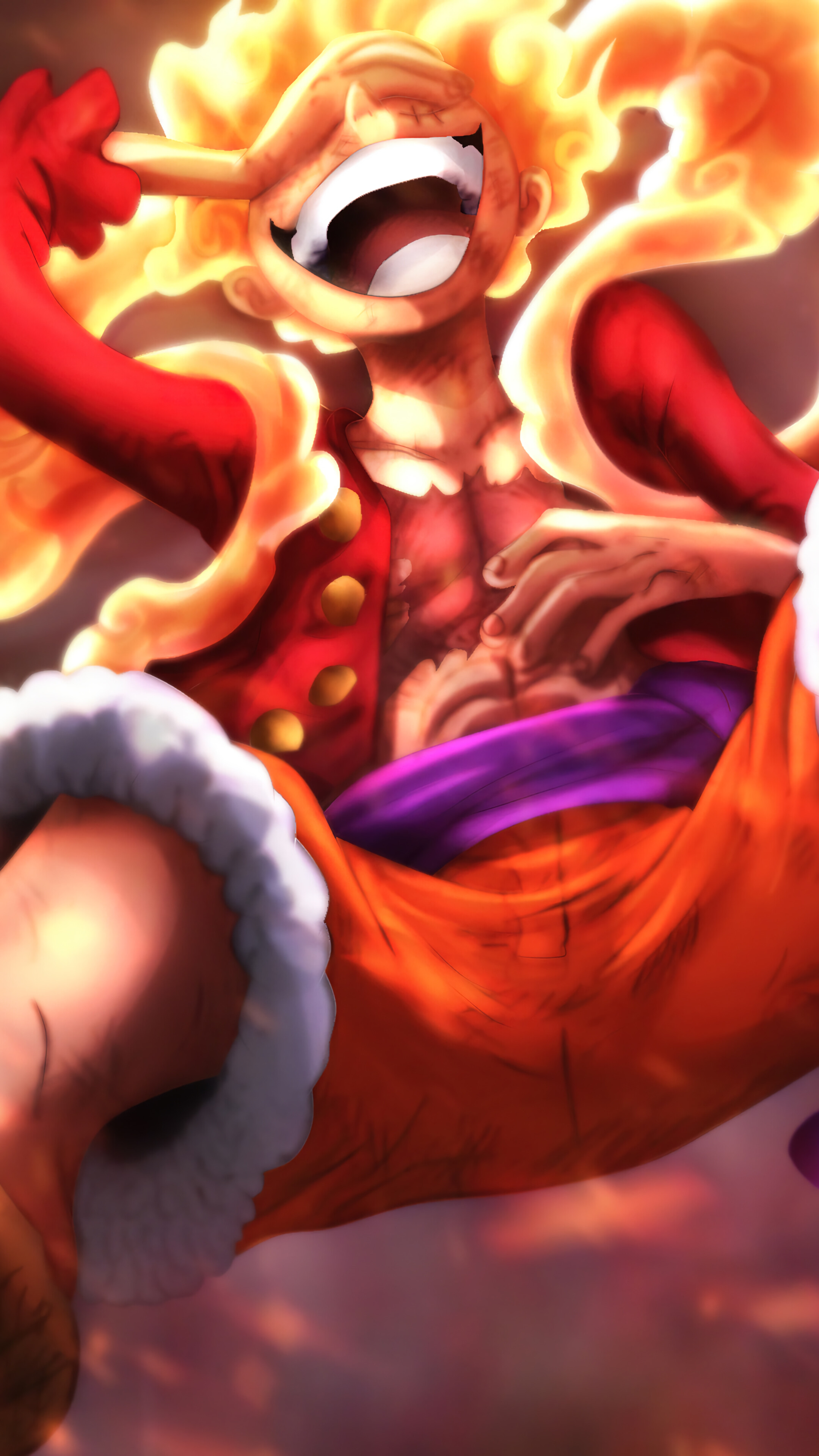 Luffy Sun God Nika (One Piece) 4K