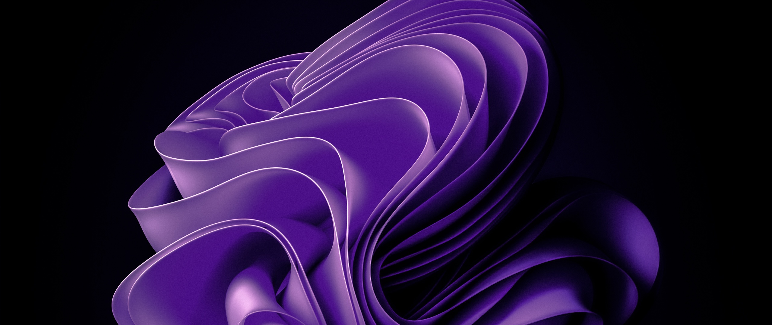 Windows 11 AMOLED Purple abstract 4K Wallpaper