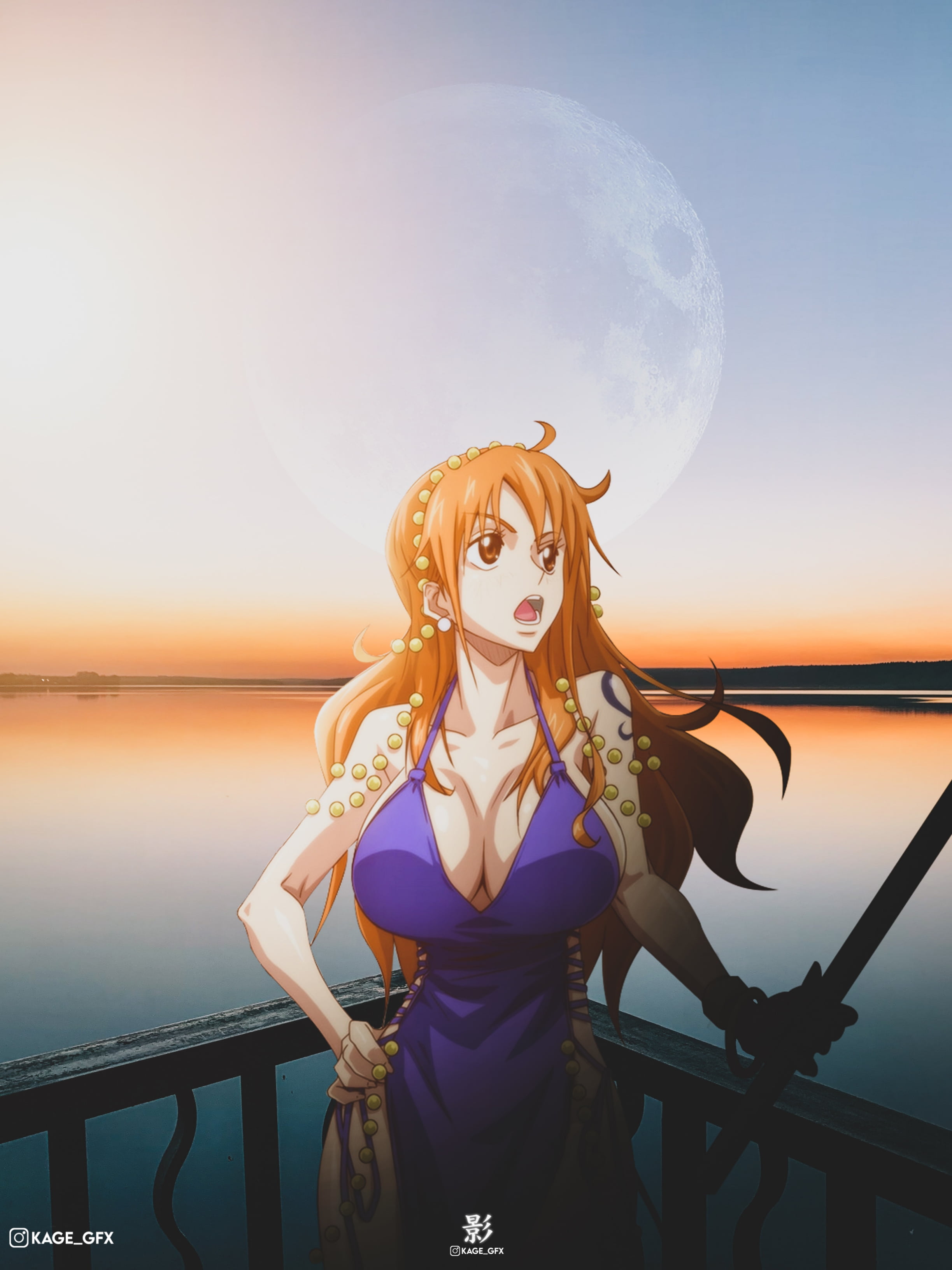 One piece wallpaper, Nami, HD Wallpaper