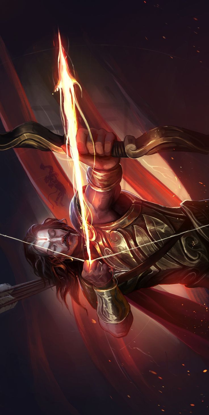 Arjuna in the indian epic Mahabharata