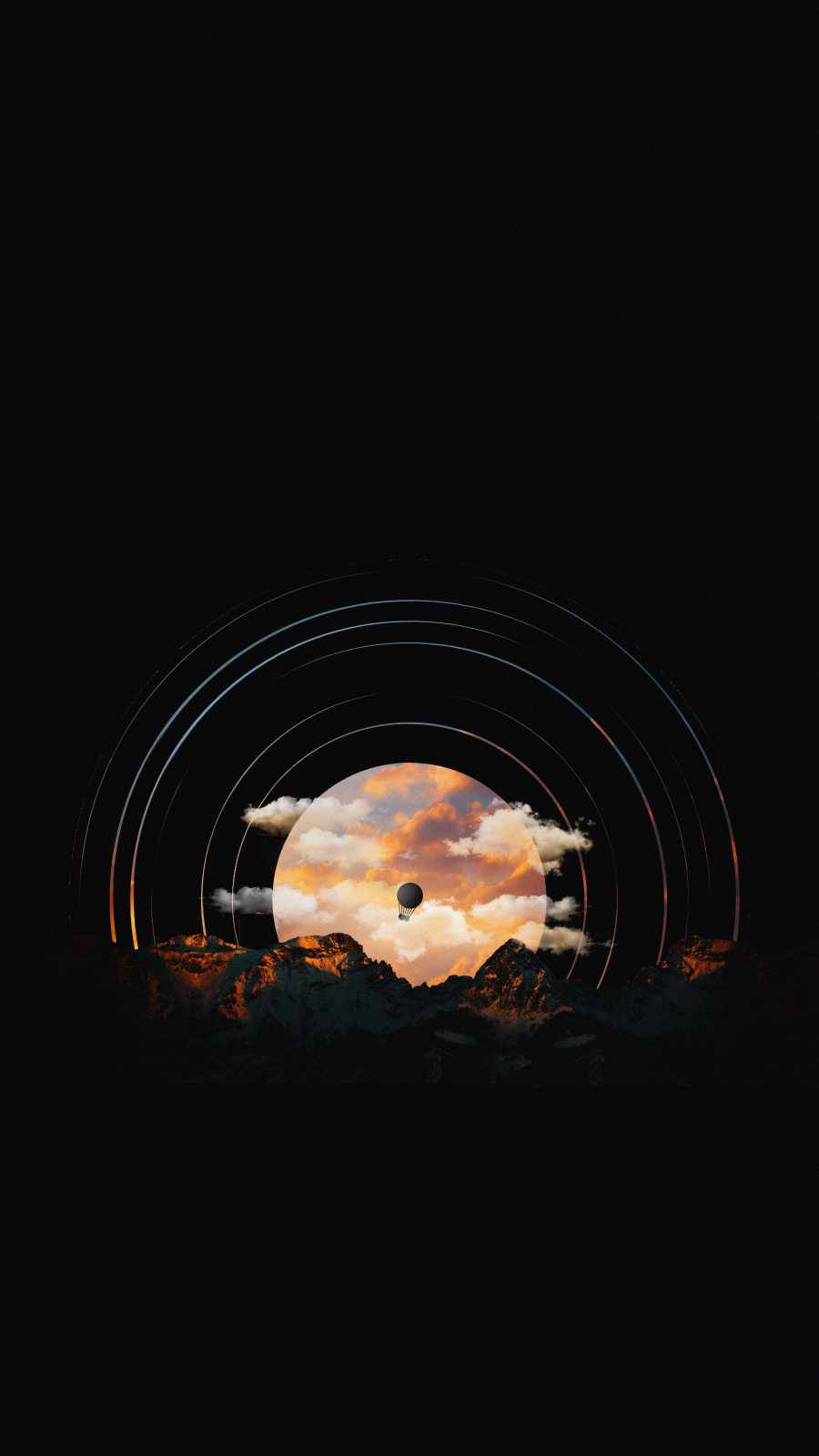 Minimal Dark iPhone Wallpaper