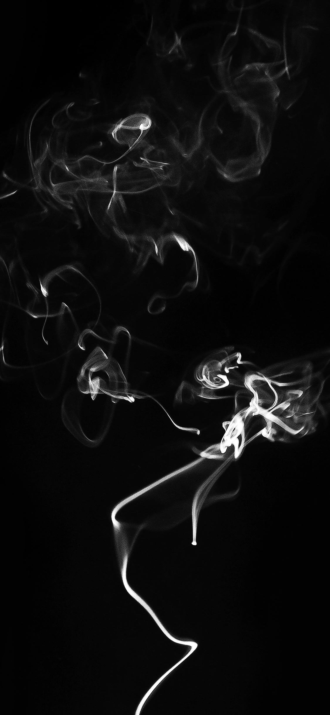 Smoke Bw Dark Minimal Black Wallpaper