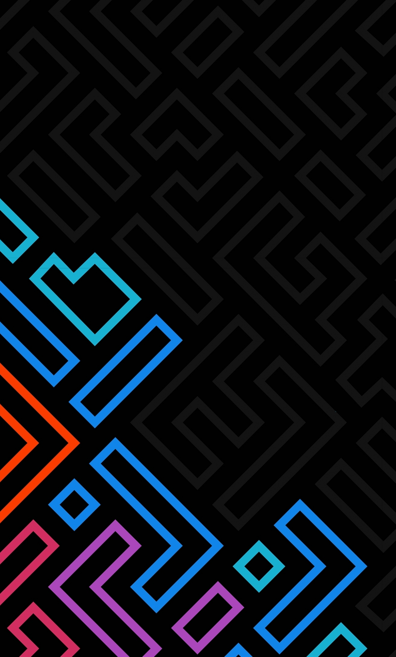 wallpaper 1280x2120 minimalist shapes