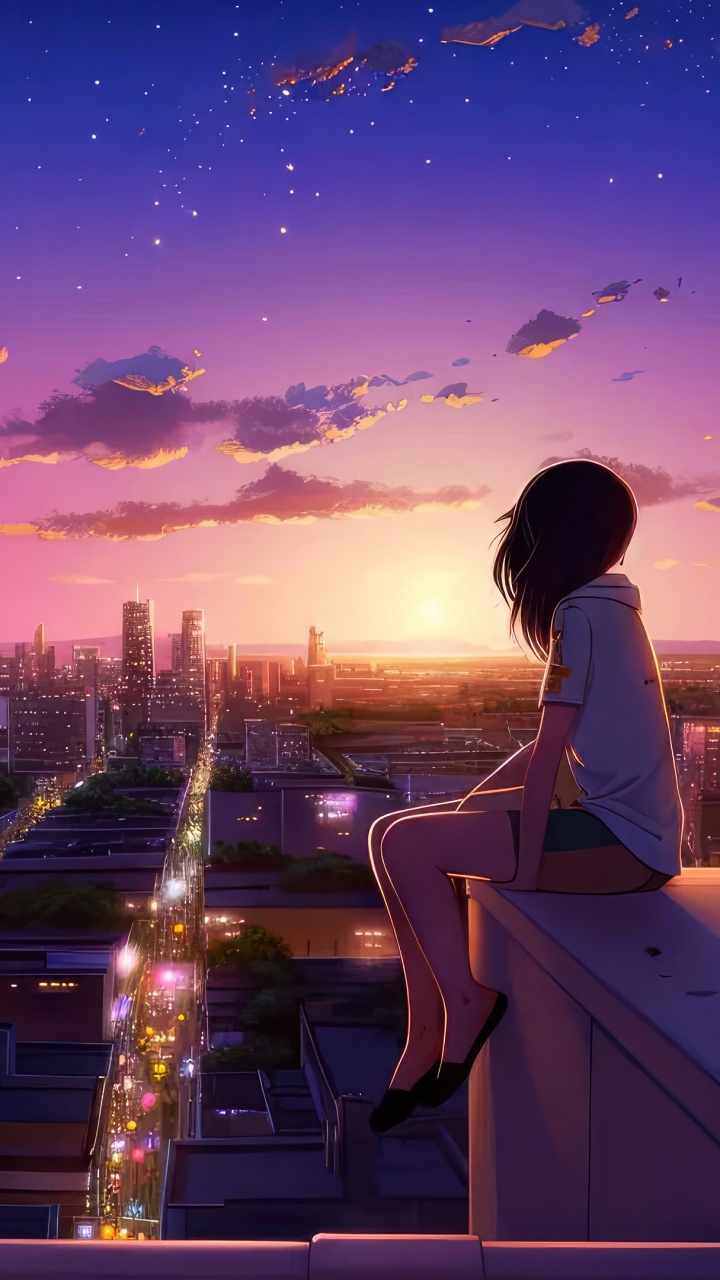 Lofi girl Wallpaper 4K, Dreams, Urban
