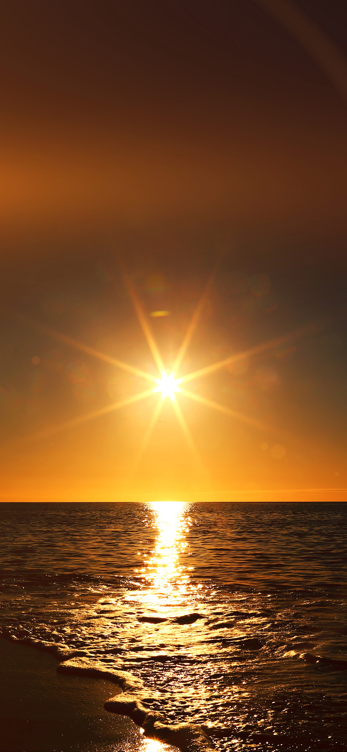 Sunset Beach Sea Nature Sky Flare