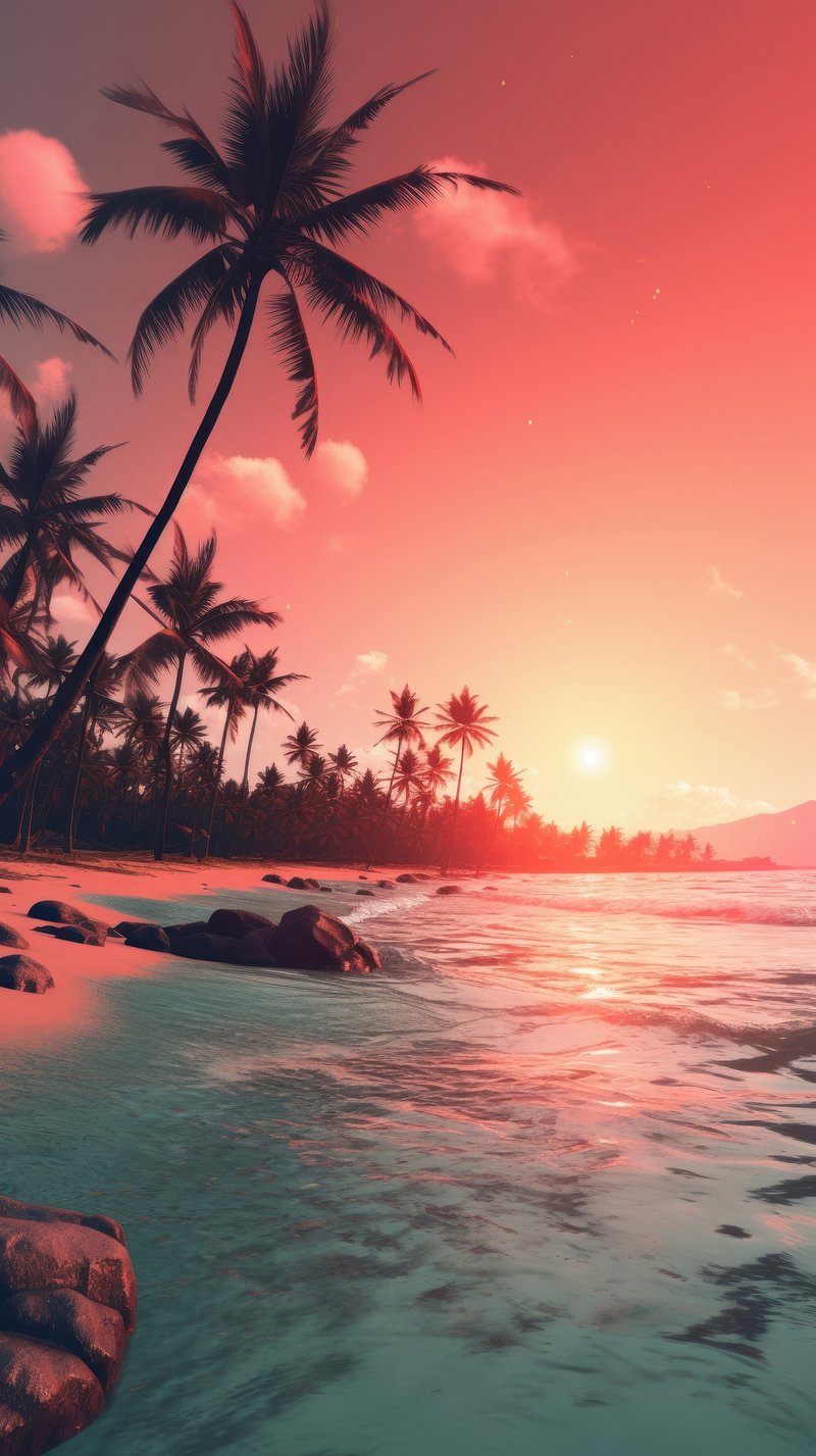 iPhone Wallpaper Beach. Free Aesthetic