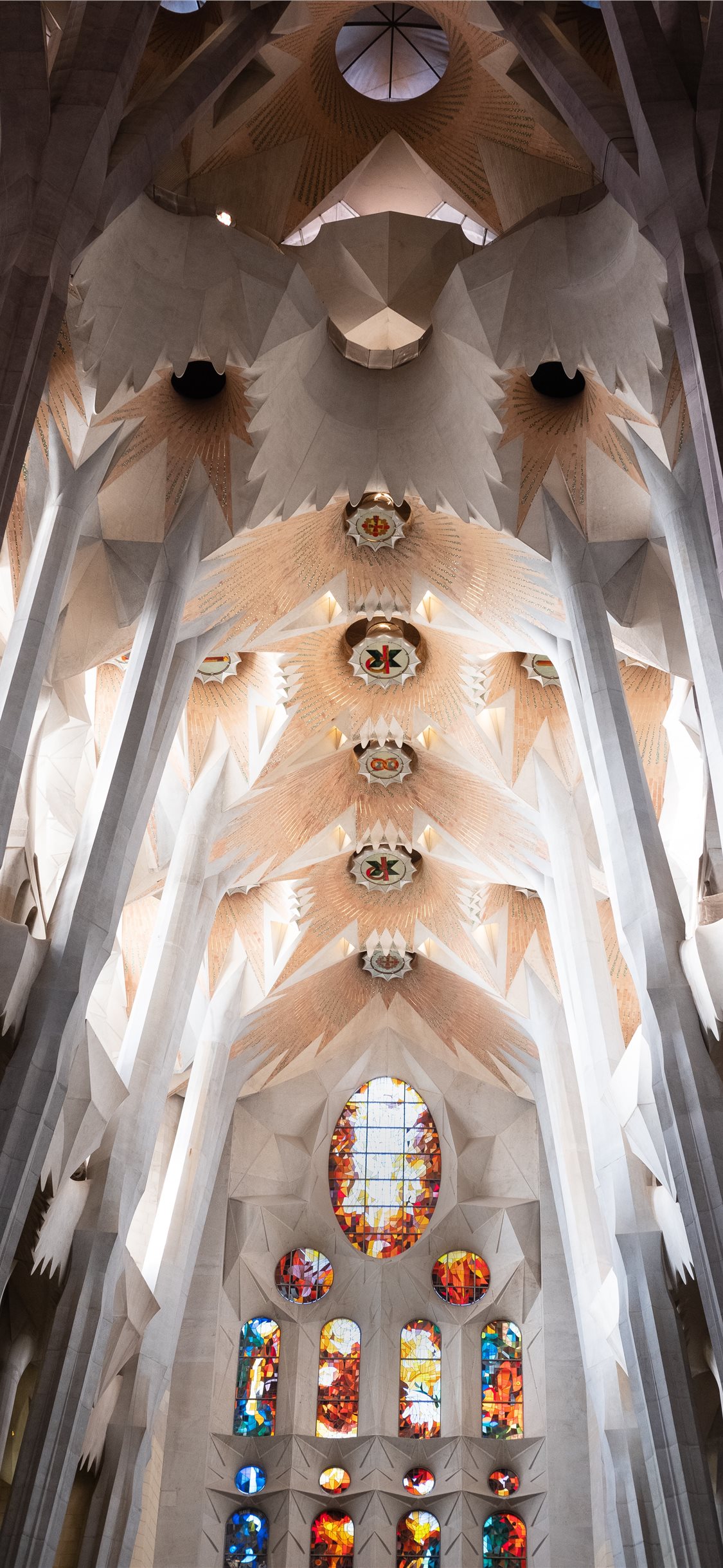 brown concrete church interior iPhone X