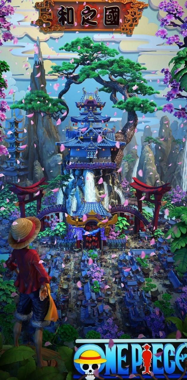 one piece wano wallpaper