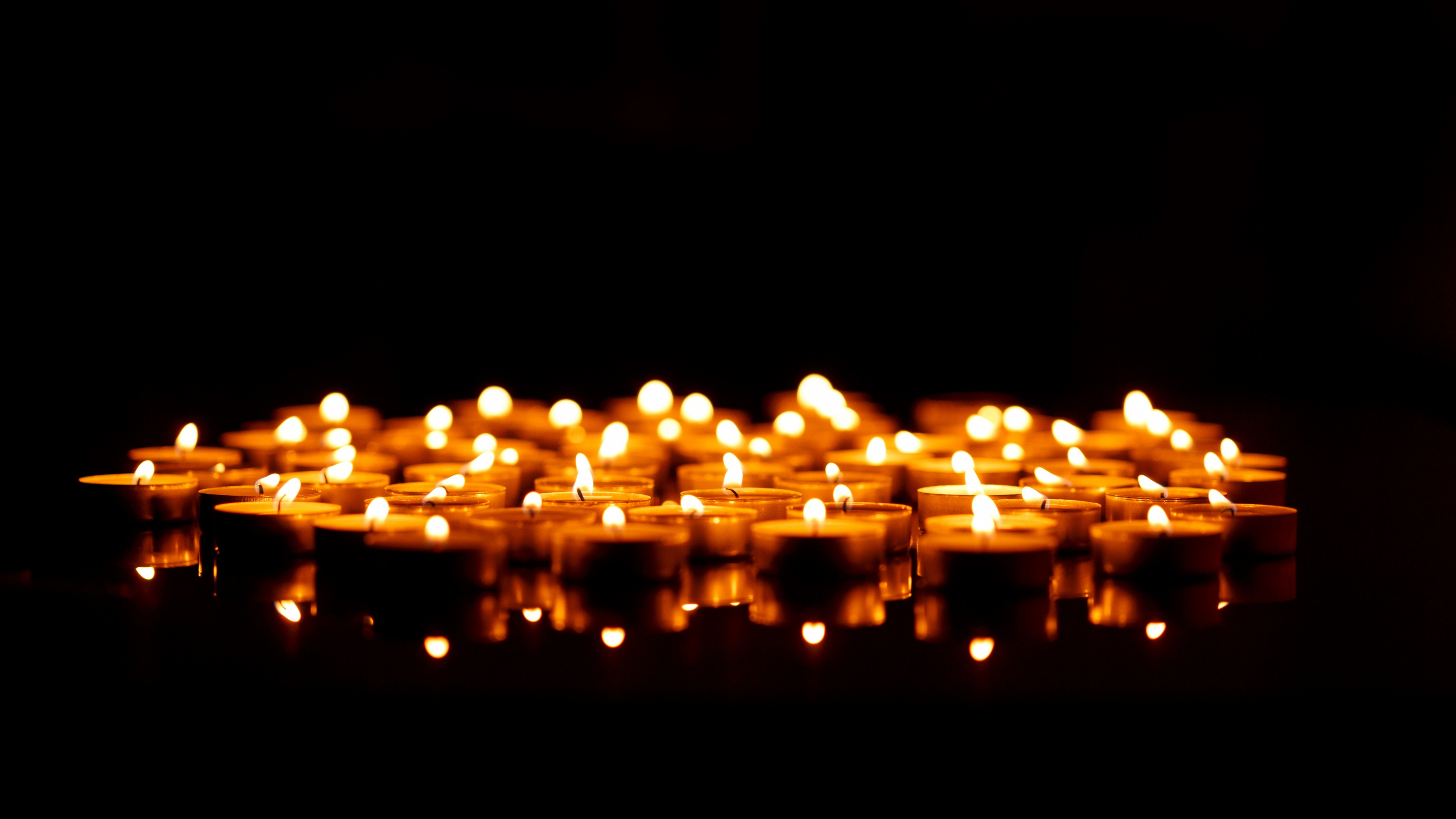 Download wallpaper 3840x2160 candles