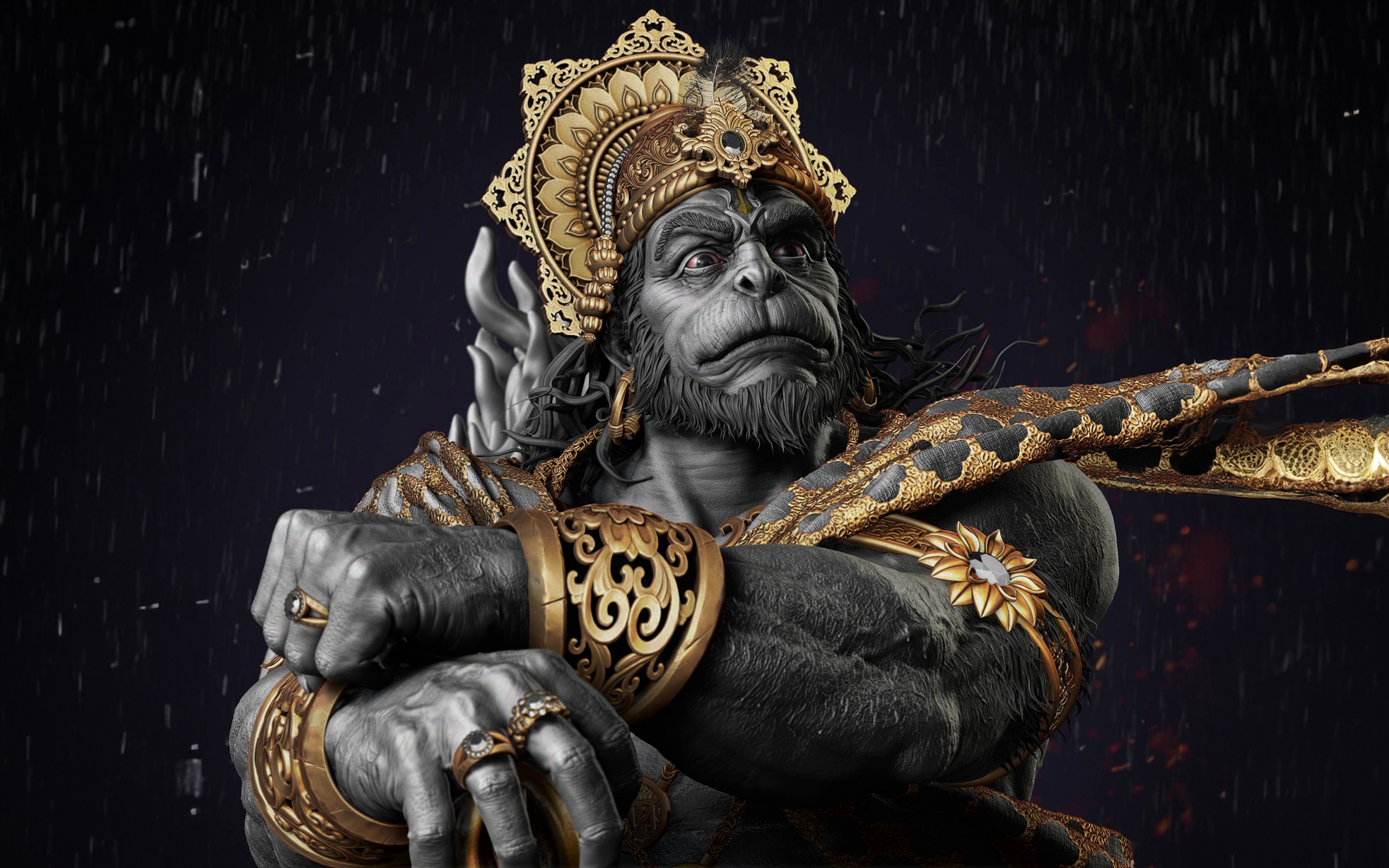 Lord Hanuman Wallpaper 4K, Hindu God