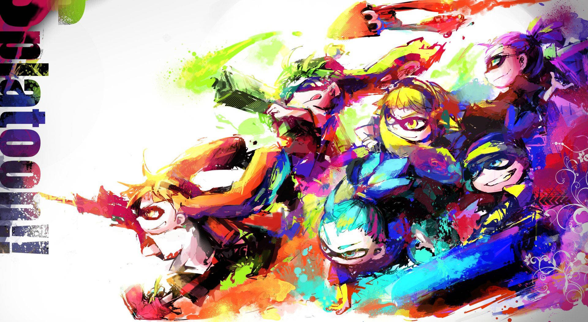 HD Splatoon Art Background Wallpaper