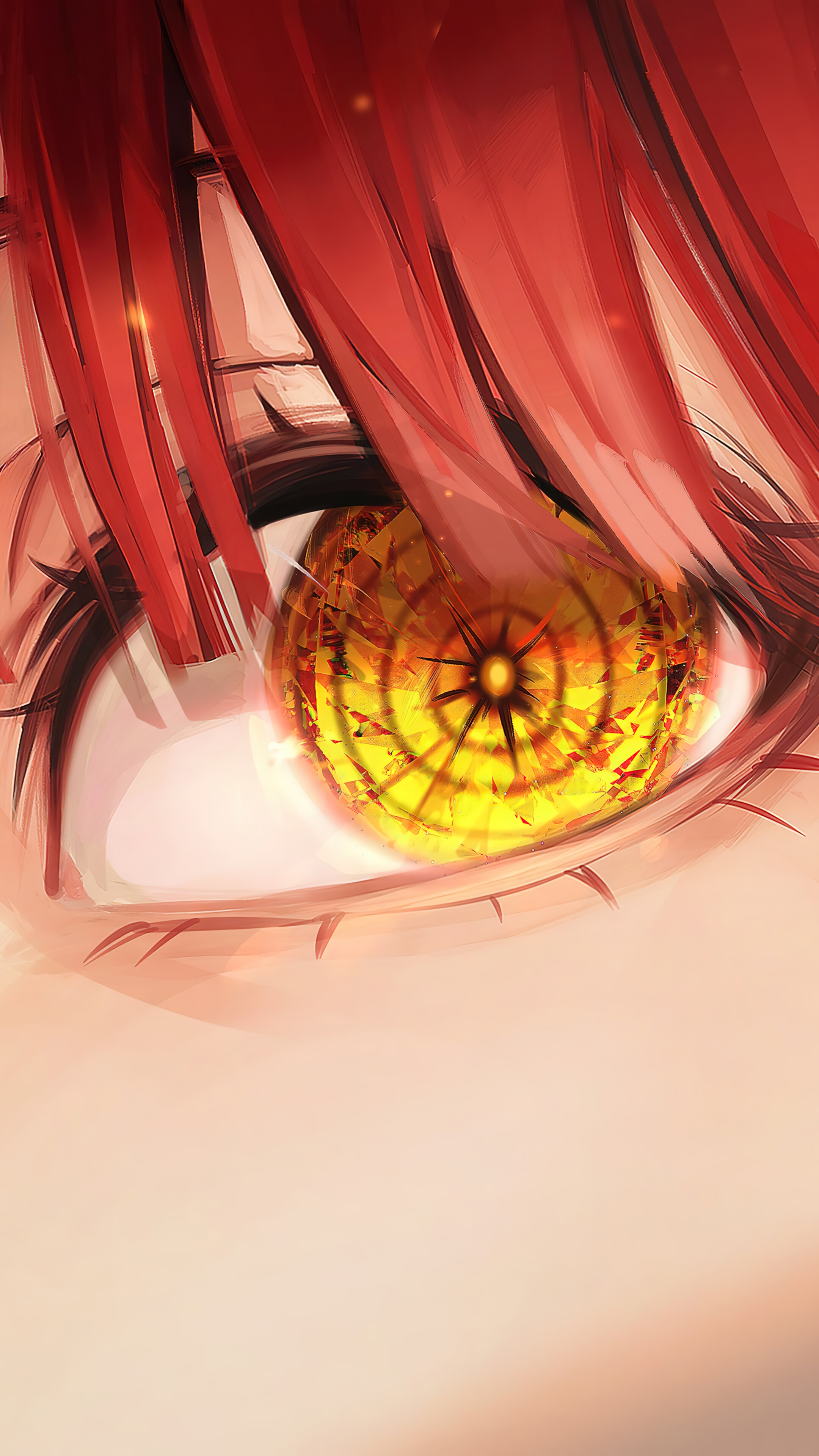 Chainsaw Man Makima Eyes 4K Wallpaper