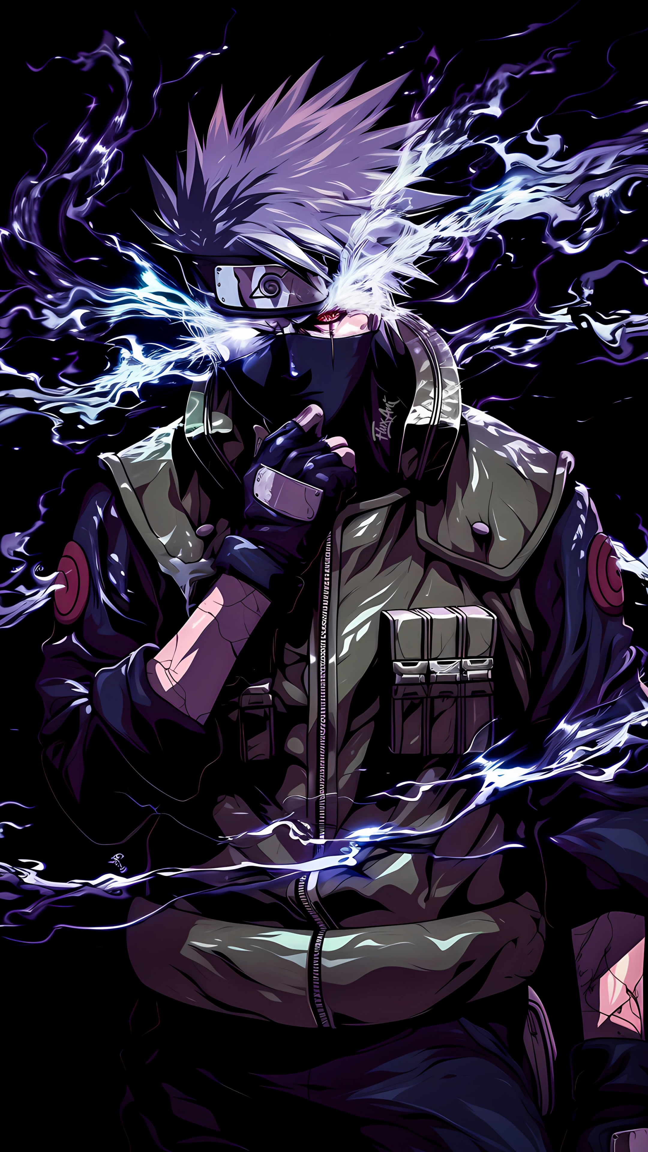 Kakashi Hatake Wallpaper 4K, AI art, 5K