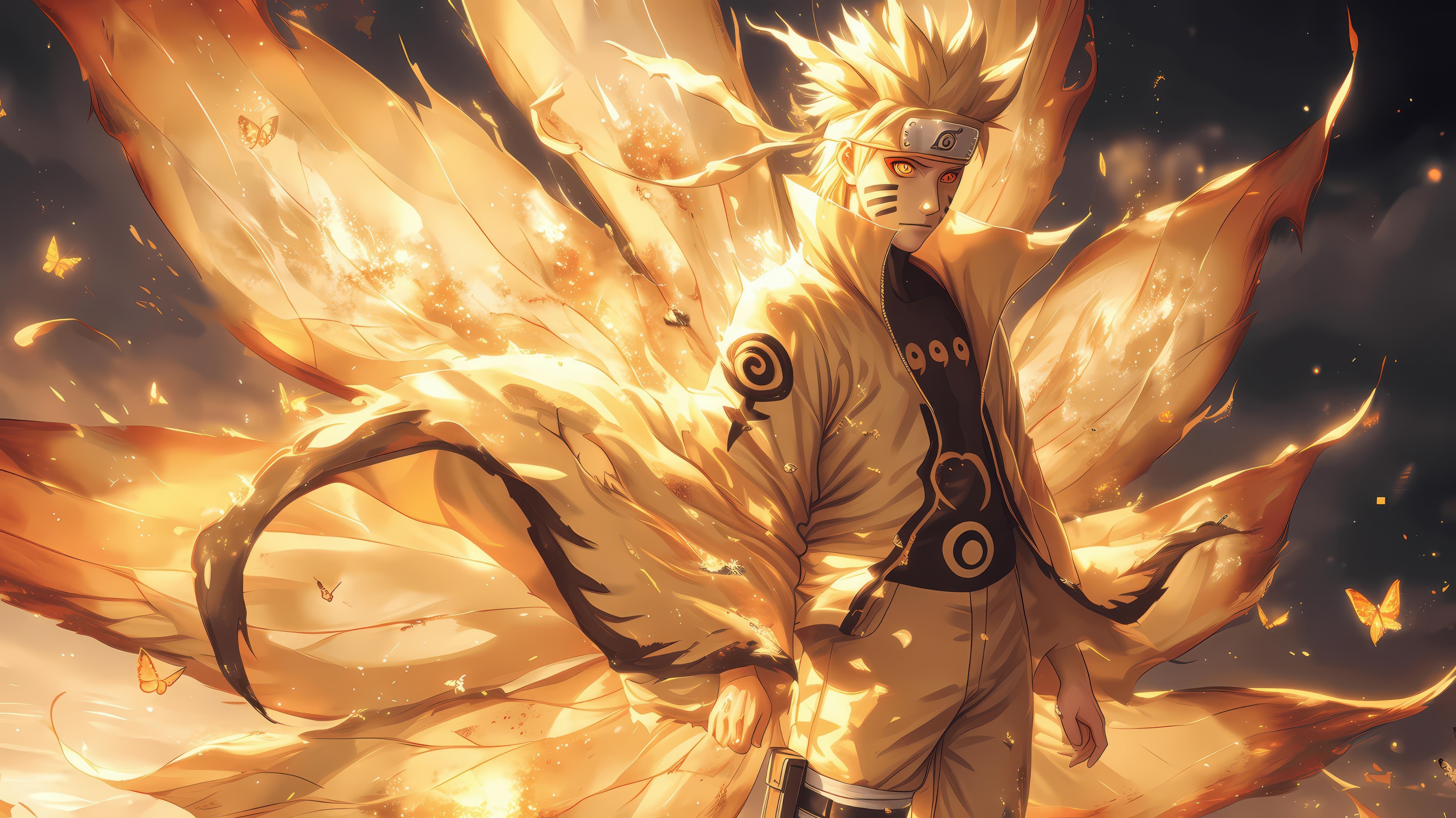 Naruto Uzumaki Wallpaper 4K, Kurama, 5K