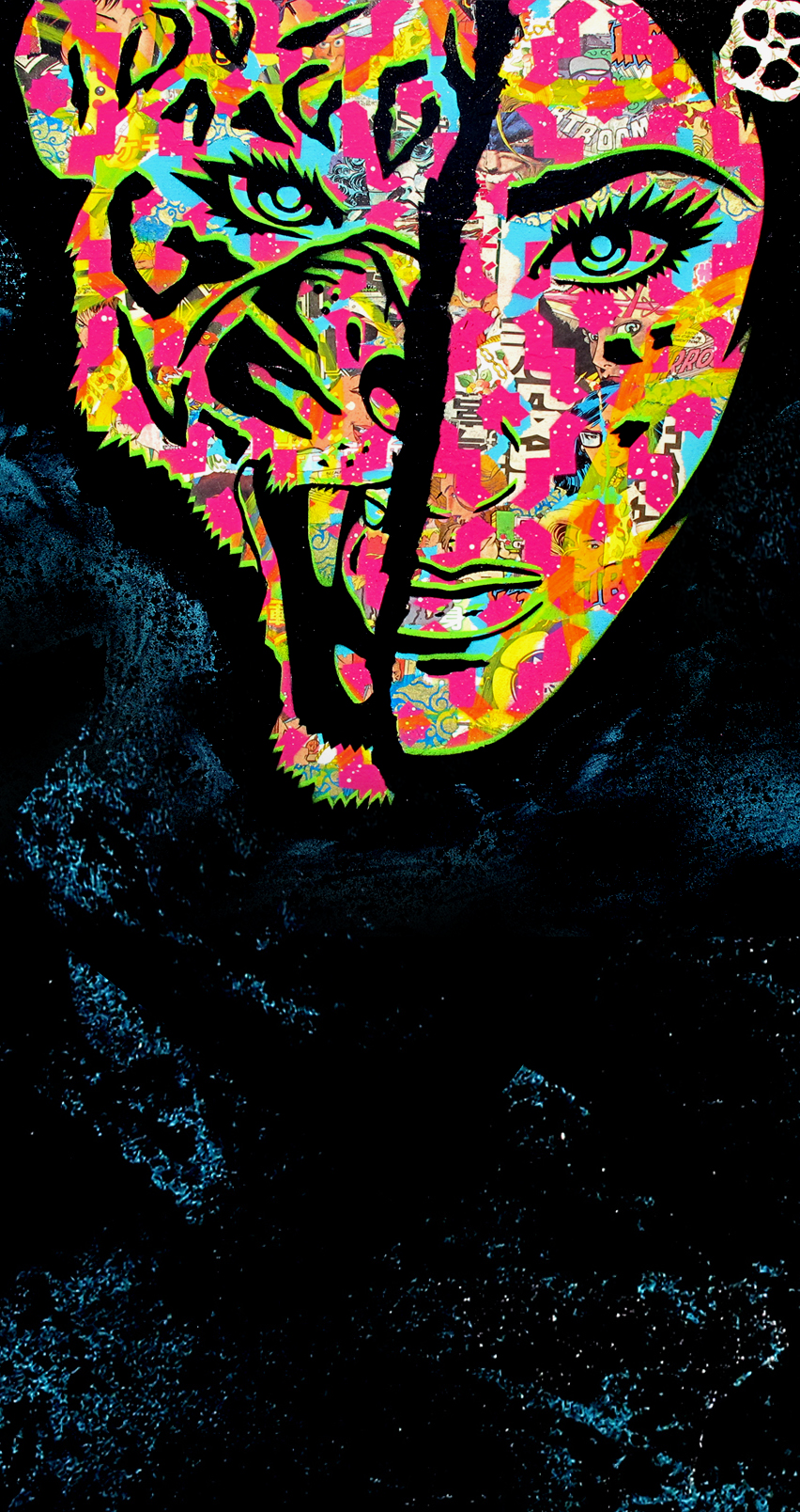phone wallpaper. PaperMonster Stencil