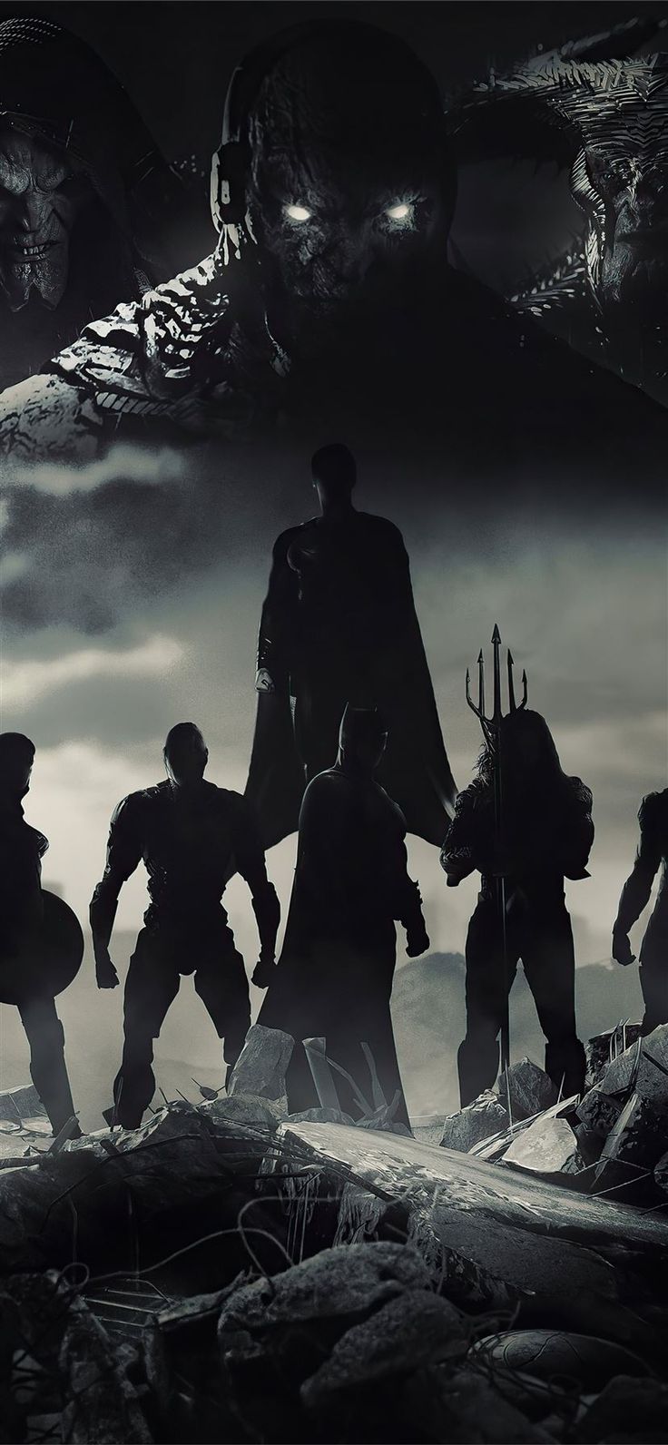 snyder cut dark seid poster 4k iPhone