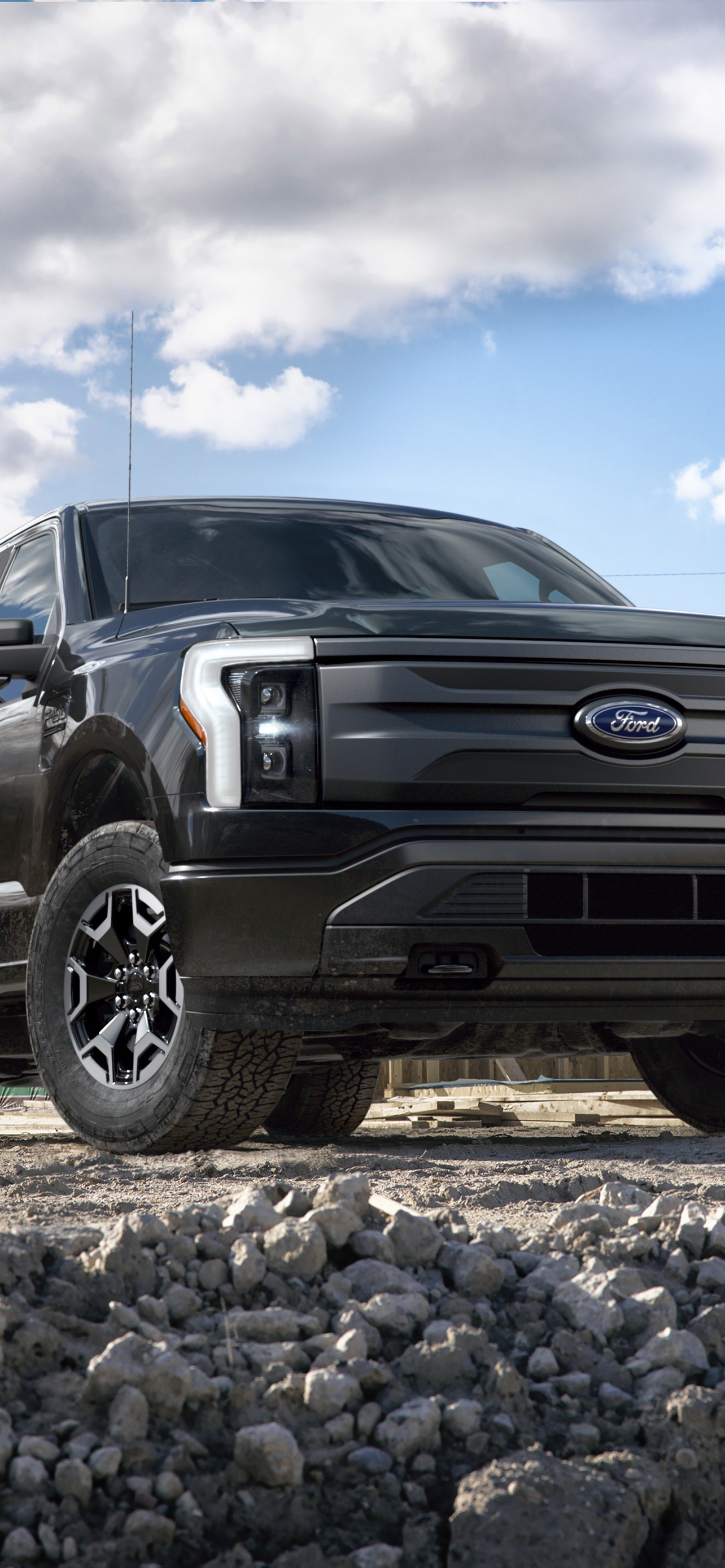 Ford F 150 Lightning Pro Wallpaper 4K