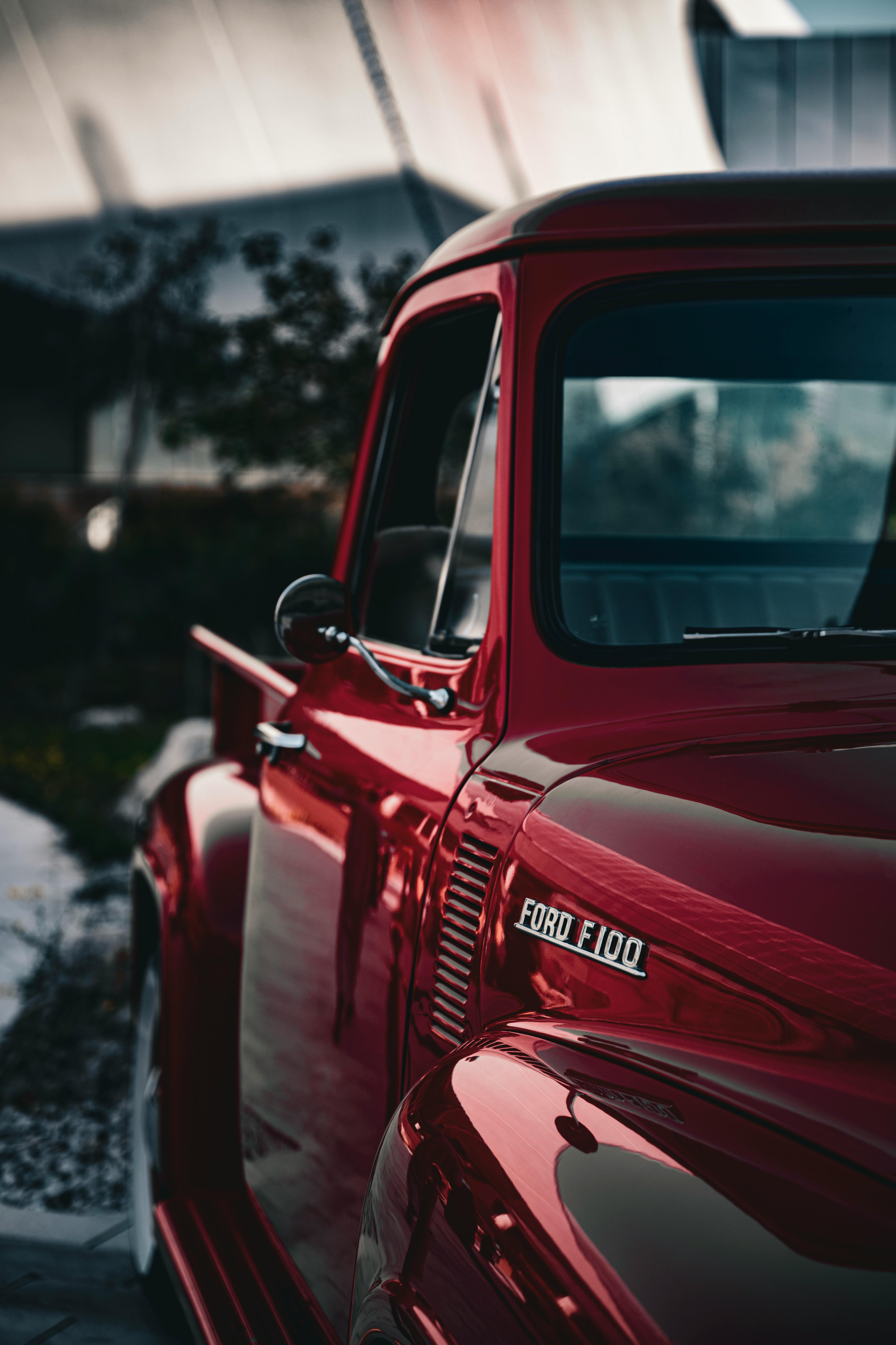 Burgundy Ford F100 · Free