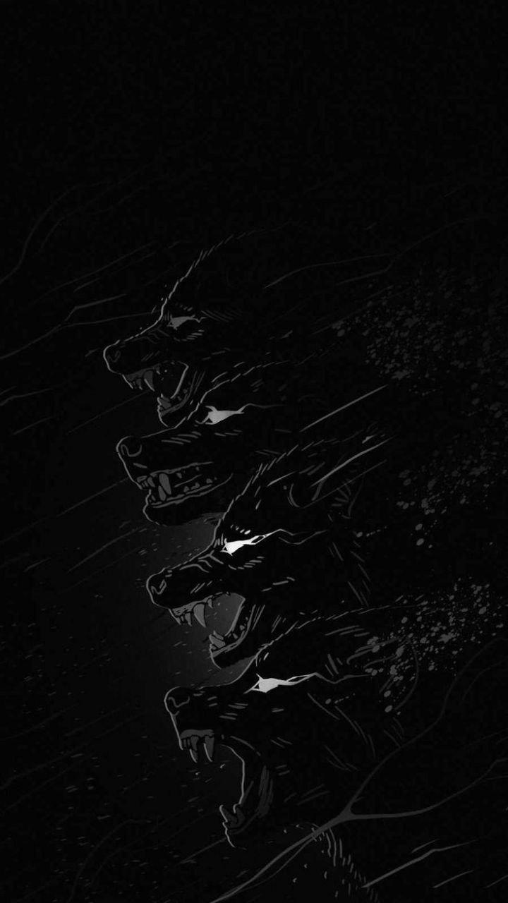 Black wolf wallpaper ultra 4k HD