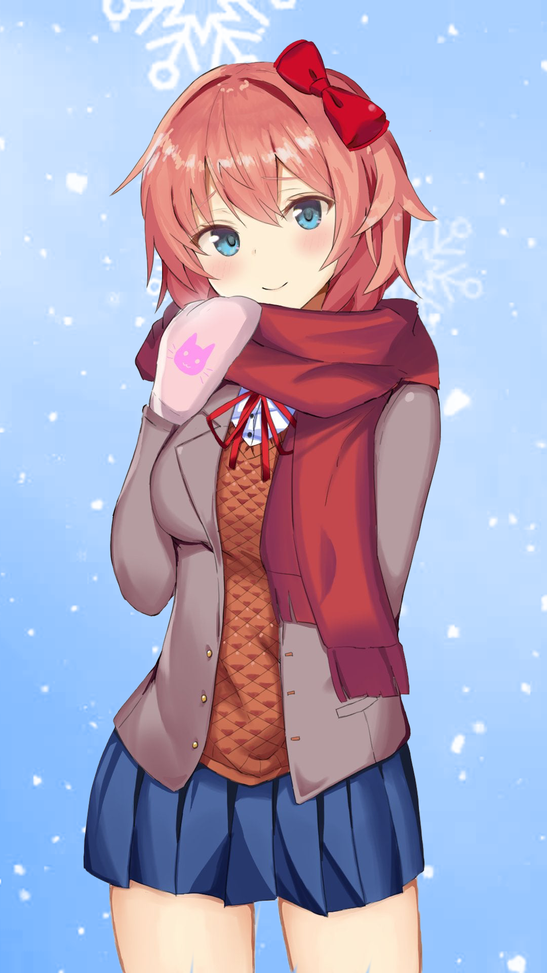 last Sayori phone wallpaper
