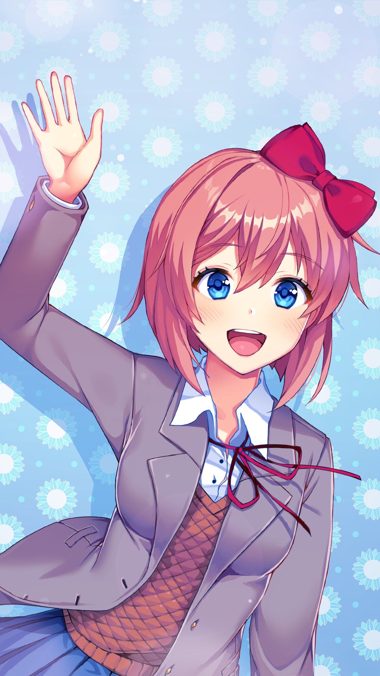 Sayori (Phone Wallpaper)